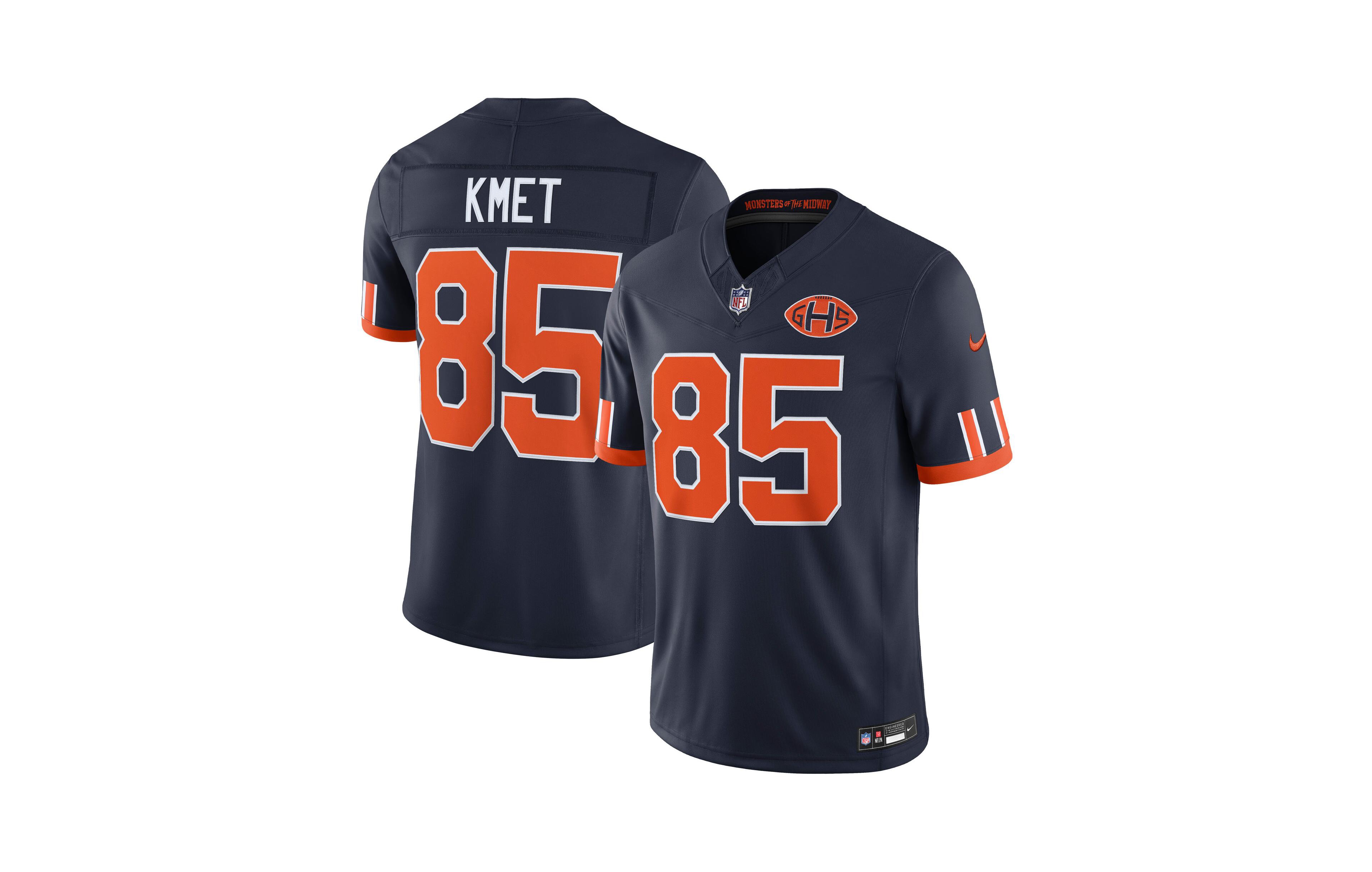 Nike Men's Cole Kmet Navy Chicago Bears 2026 Rivalries Collection Game Jersey