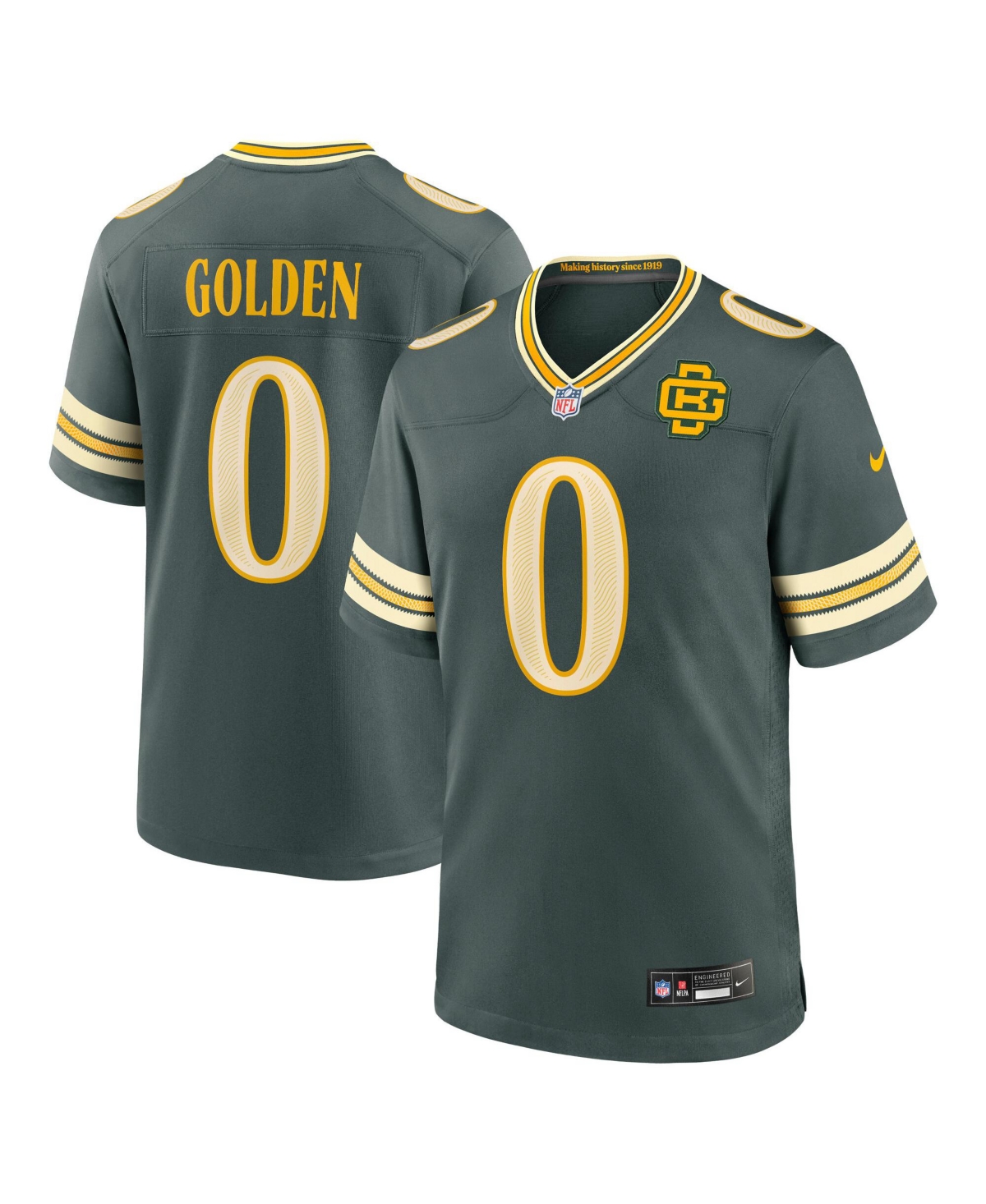 Nike Men's Matthew Golden Green Bay Packers 2026 Rivalries Collection Game Jersey