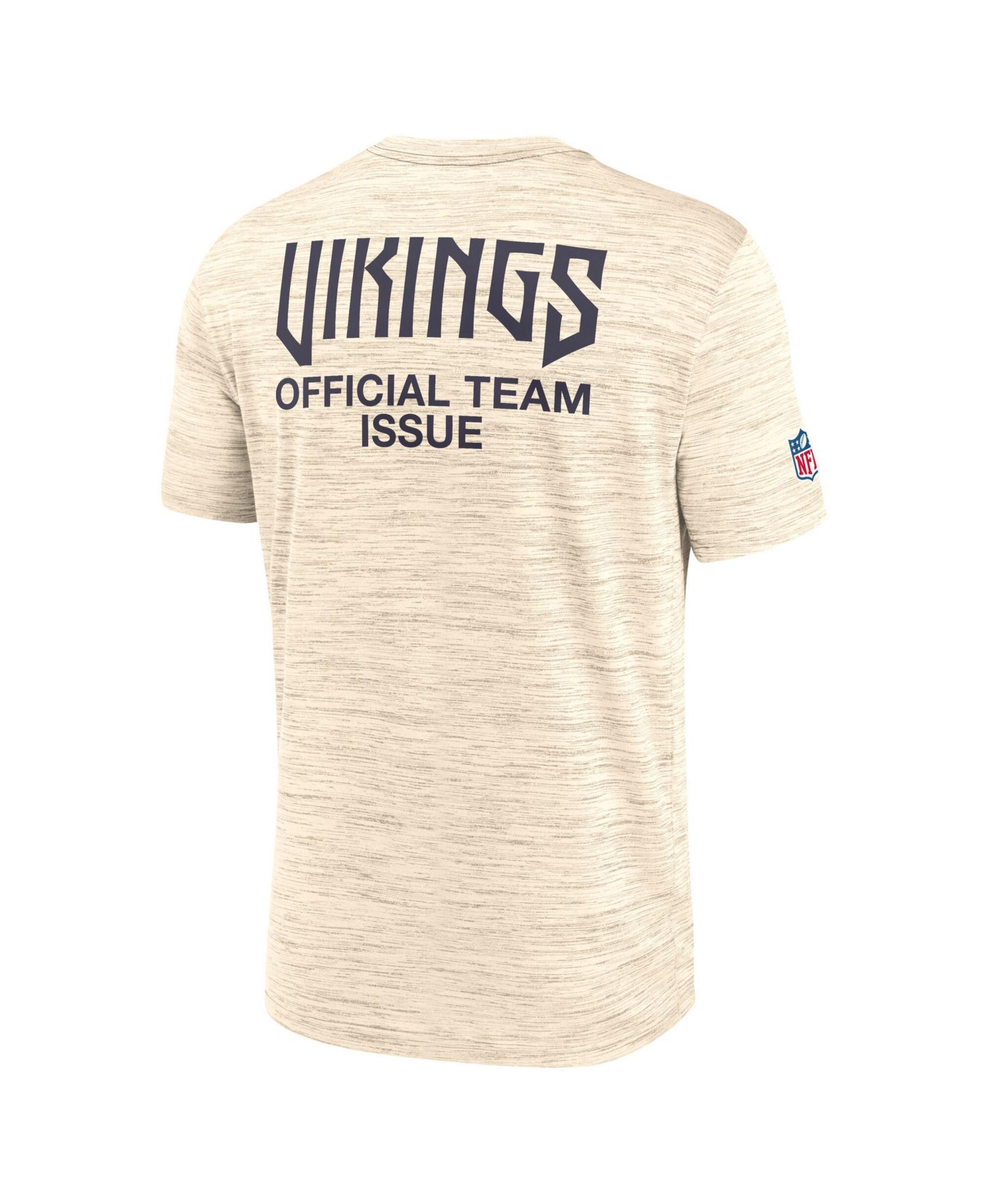 Men's Natural Minnesota Vikings 2026 Rivalries Collection Sideline Velosity T-Shirt