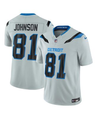 Men's Calvin Johnson Silver Detroit Lions 2026 Rivalries Collection Vapor F.U.S.E Stitched Limited Jersey