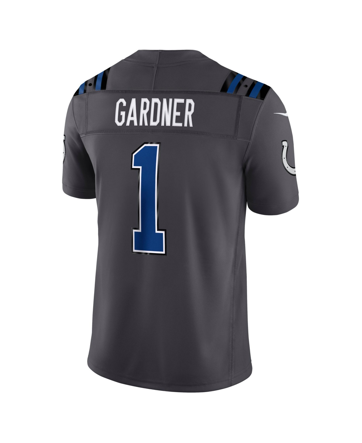 Nike Men's Ahmad Sauce Gardner Anthracite Indianapolis Colts 2026 Rivalries Collection Vapor F.u.s.e Stitched Limited Jersey
