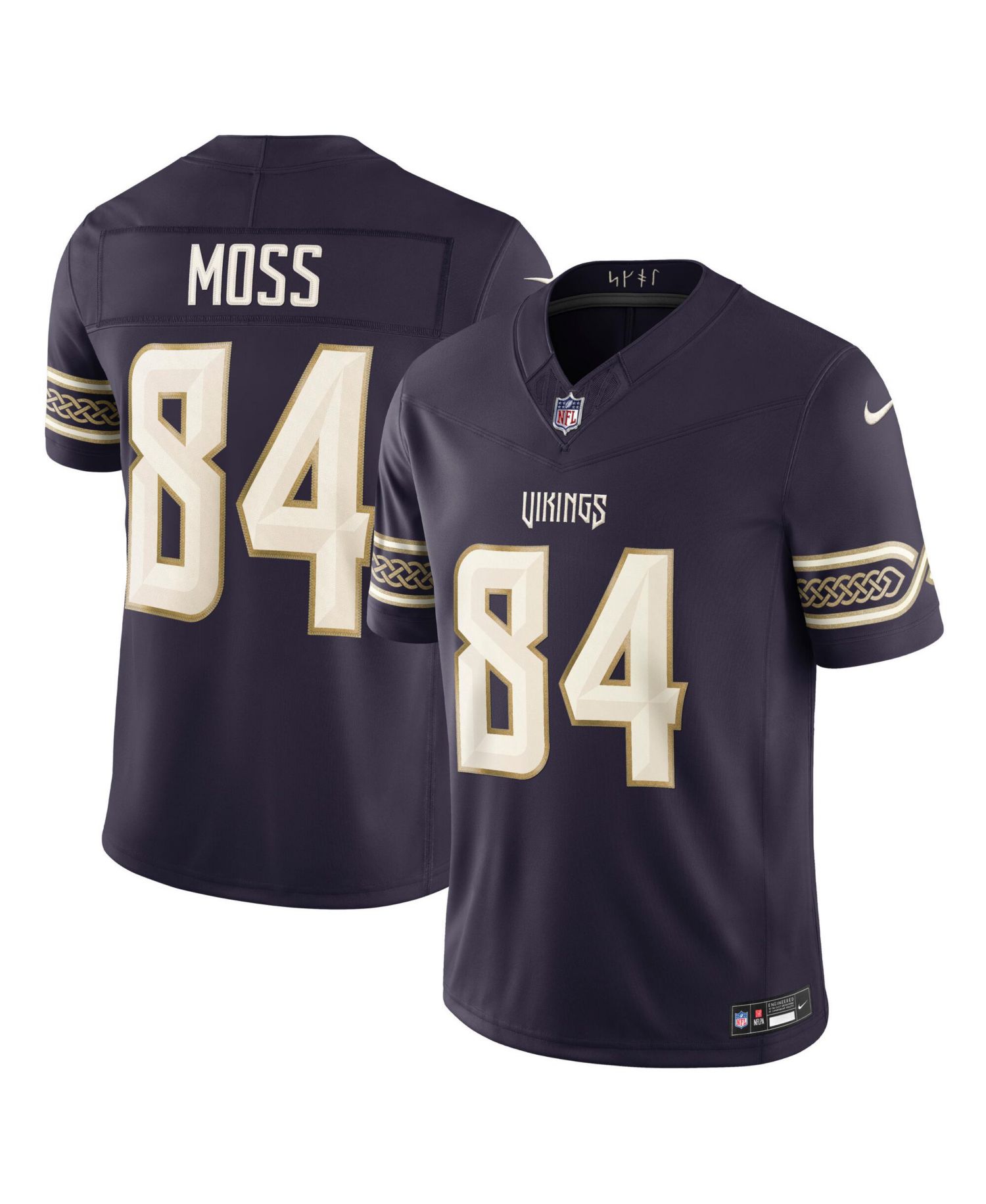 Men's Randy Moss Purple Minnesota Vikings 2026 Rivalries Collection Vapor F.U.S.E Stitched Limited Jersey