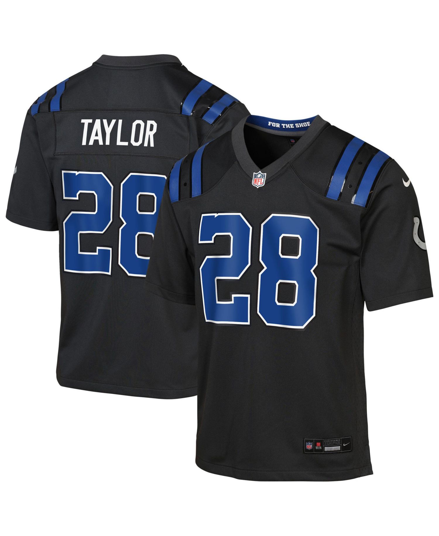 Big Boys and Girls Jonathan Taylor Anthracite Indianapolis Colts 2026 Rivalries Collection Game Jersey