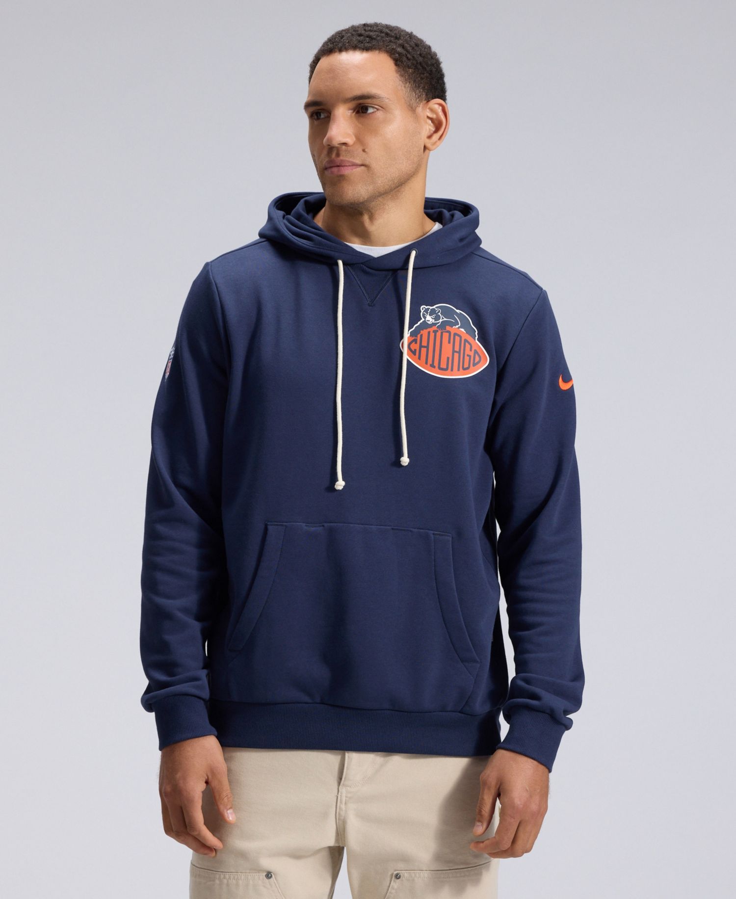 Men's Navy Chicago Bears 2026 Rivalries Collection Sideline Pullover Hoodie