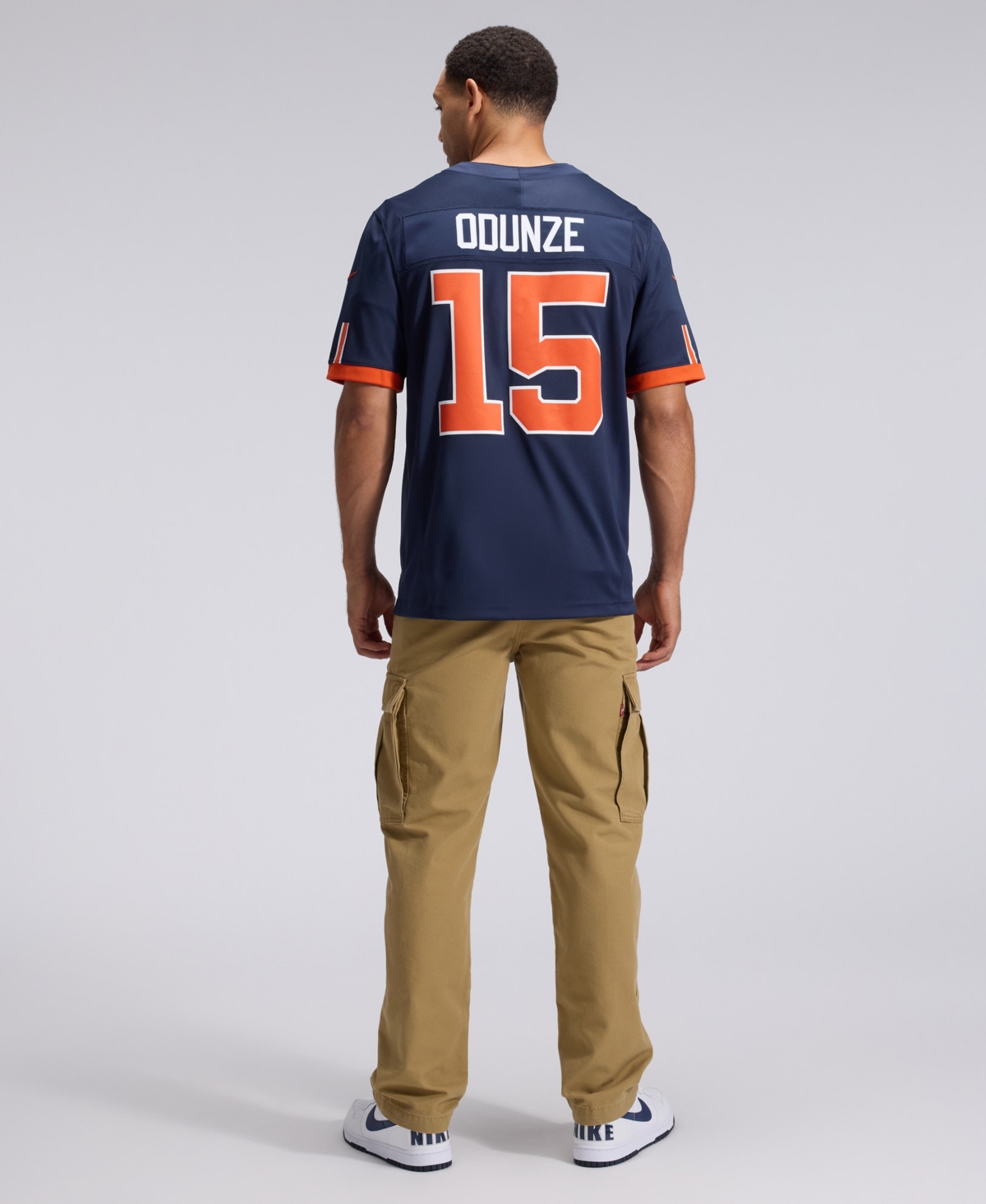 Nike Men's Rome Odunze Navy Chicago Bears 2026 Rivalries Collection Vapor F.u.s.e Stitched Limited Jersey