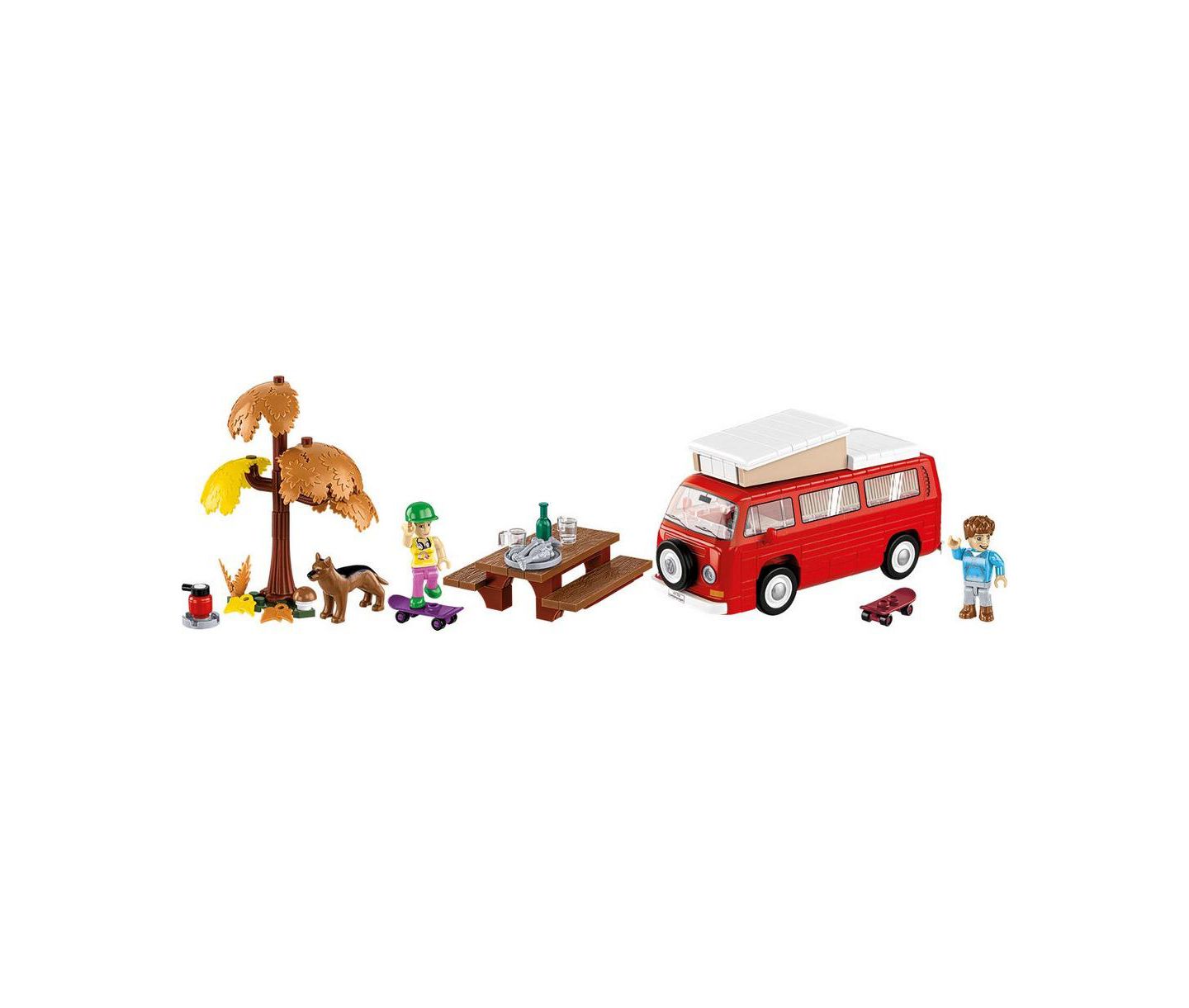 Детский конструктор COBI Action Town Volkswagen T2A Camper 272-Piece Building Set, Ages 8+ — фото 4