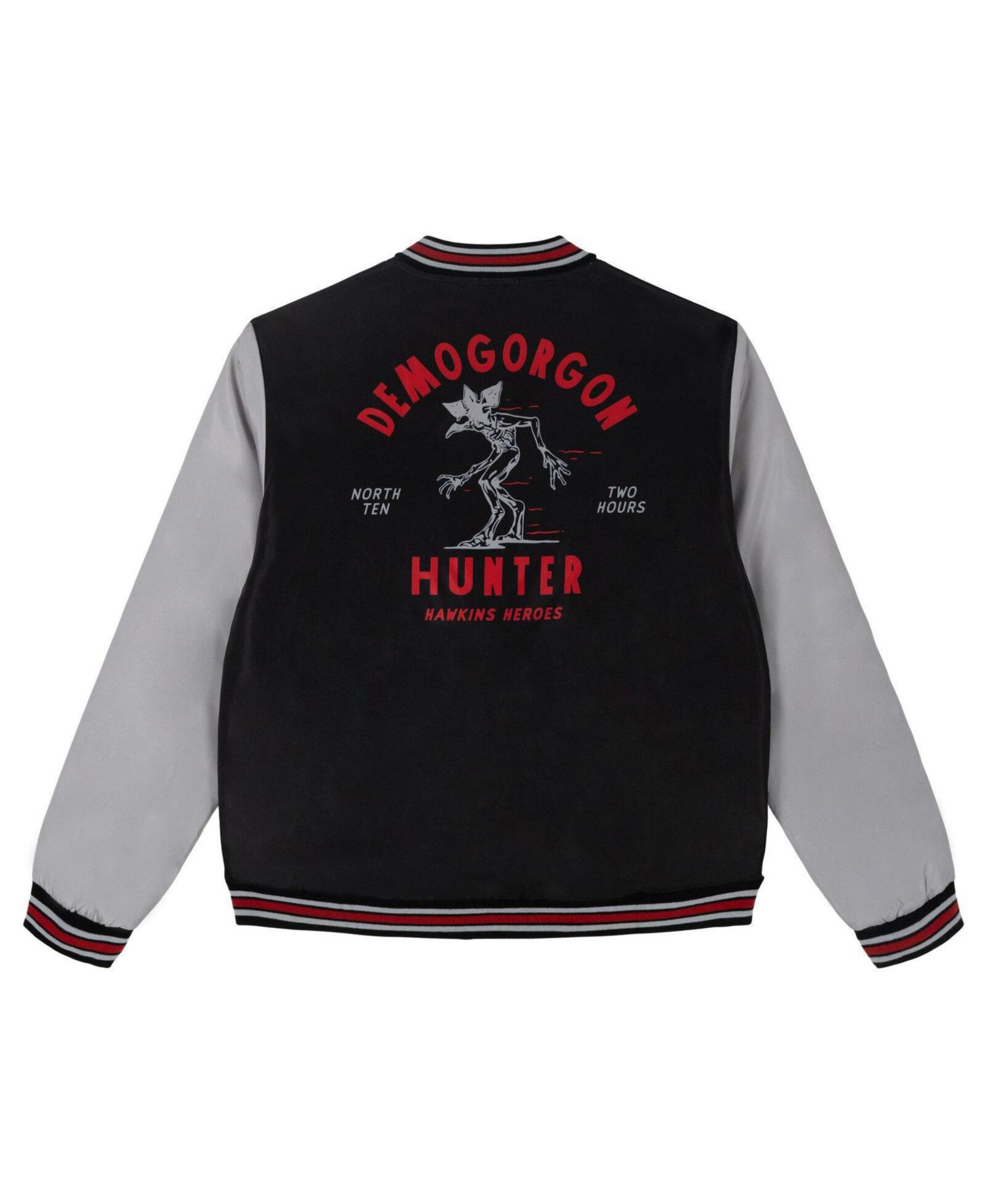 Demogorgon Boys' Zip-Up Varsity Bomber Jacket
