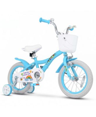 14 in Girls' Bike with Adjustable Seat, Training Wheels & Coaster Brake, Ages 3-5