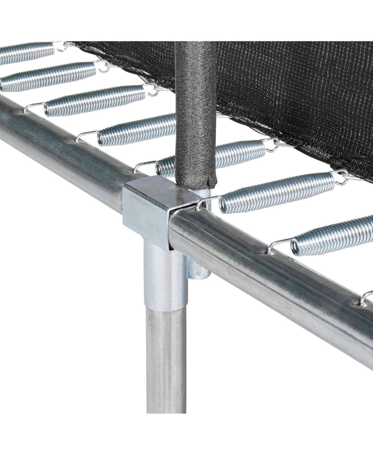 JumpKing Rectangle Trampoline with 2 Powder Coated Basketball Hoops & Breakaway Rim and Ladder