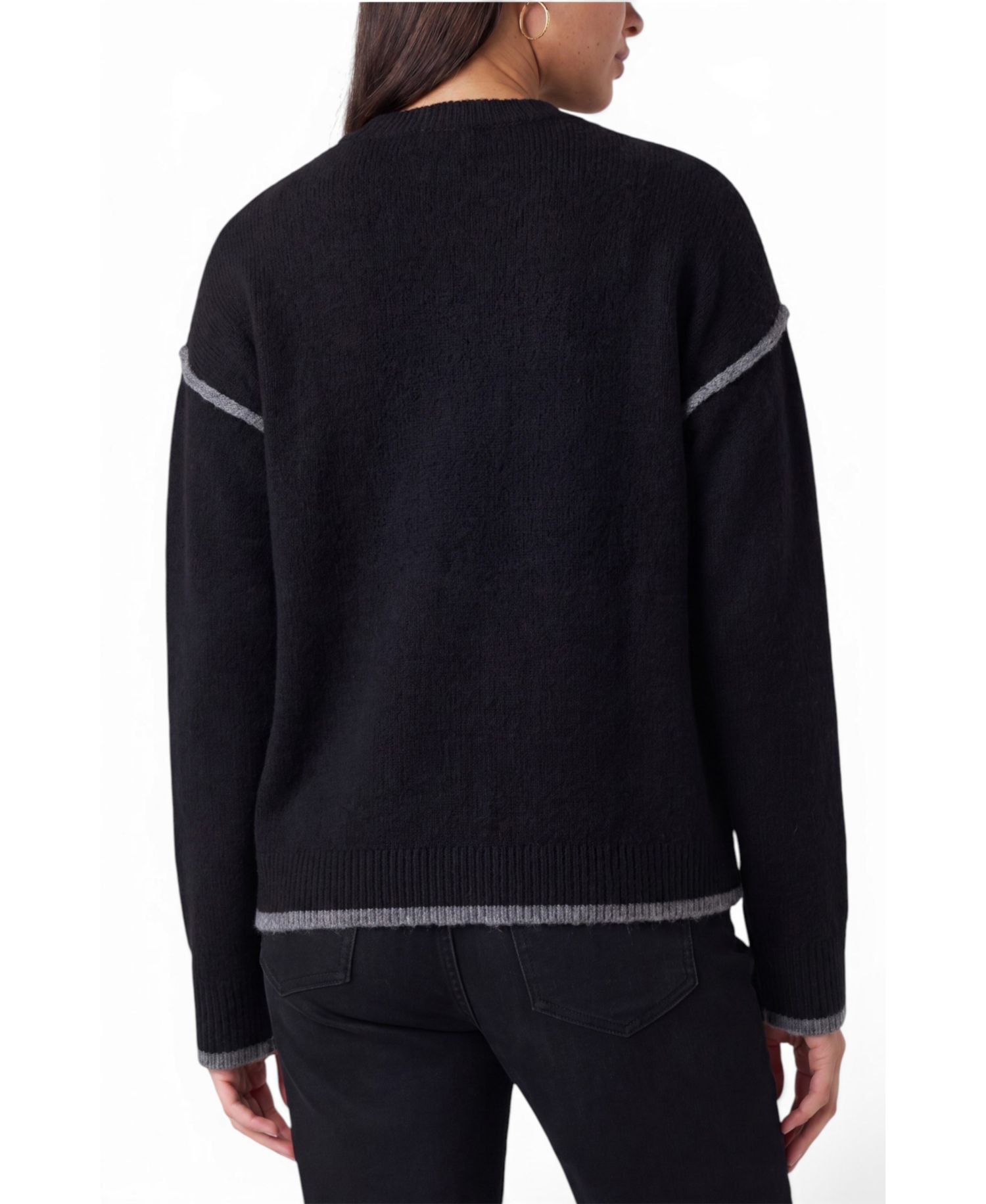 Women's Crewneck Tulip-Hem Sweater