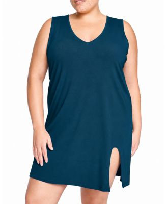 Plus Size UltimateS Meko Sleeveless V-Neck Nightie