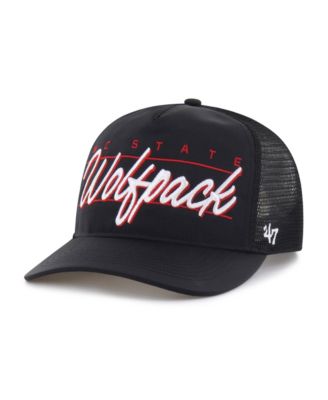 Men's and Women's '47 Black NC State Wolfpack brrr&deg; Condor Mesh Hitch Adjustable Hat