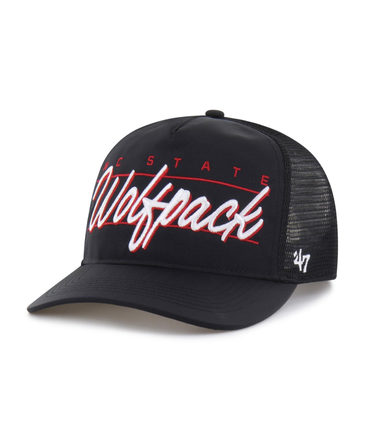 '47 Brand Men's and Women's Black Nc State Wolfpack brrr° Condor Mesh Hitch Adjustable Hat