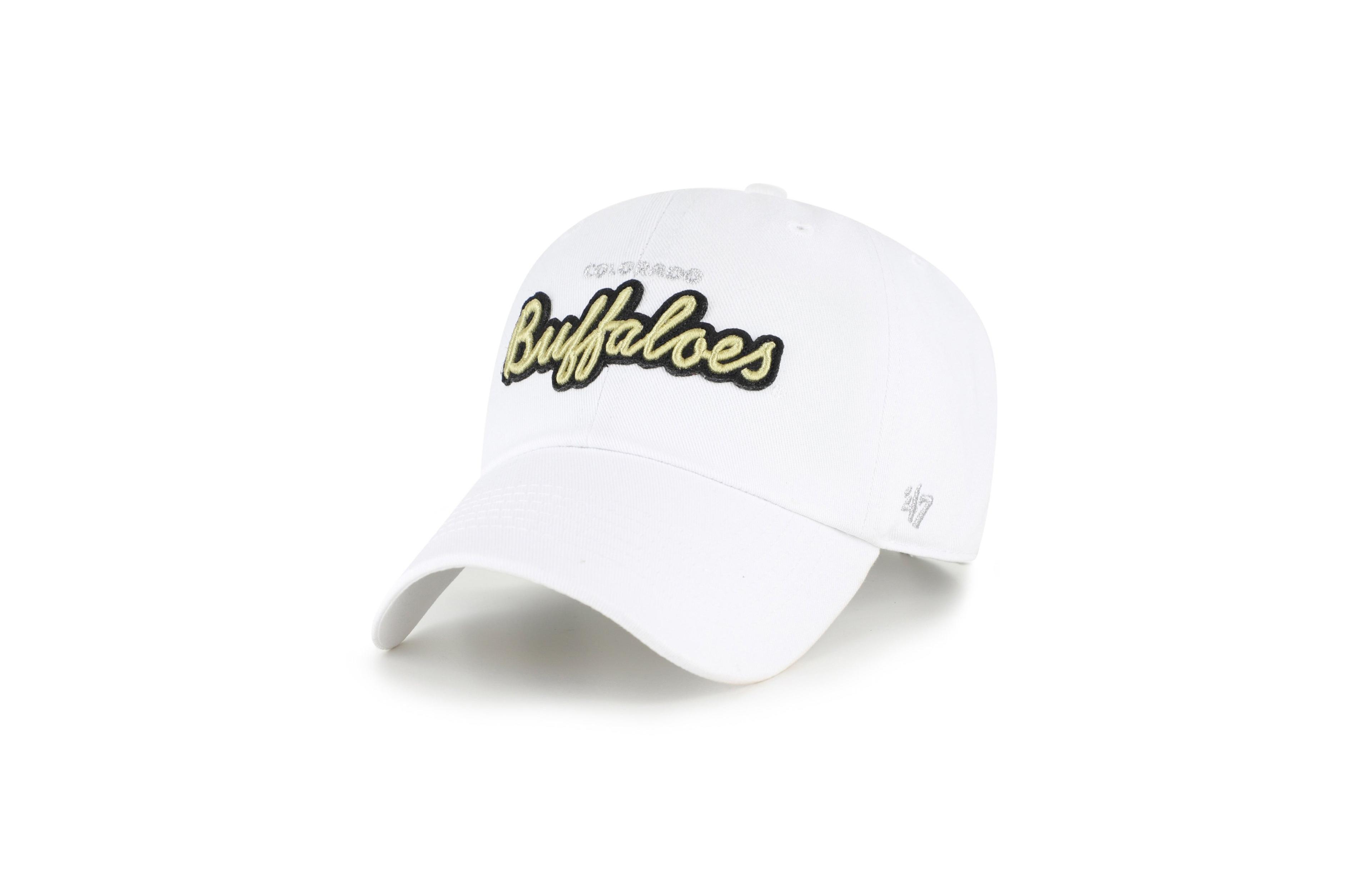 '47 Brand Women's White Colorado Buffaloes Trendy Script Clean Up Adjustable Hat
