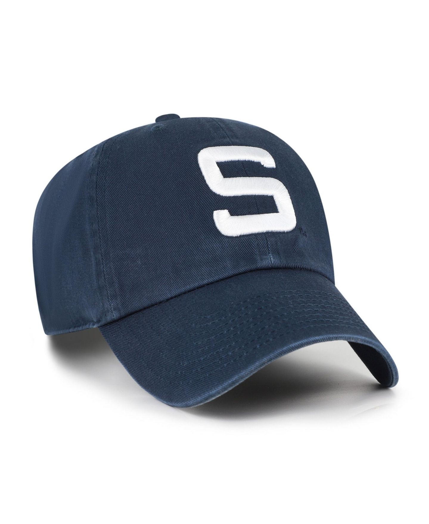 Мужская кепка '47 Brand Navy Penn State Nittany Lions Vault Clean Up Adjustable Hat — фото 2
