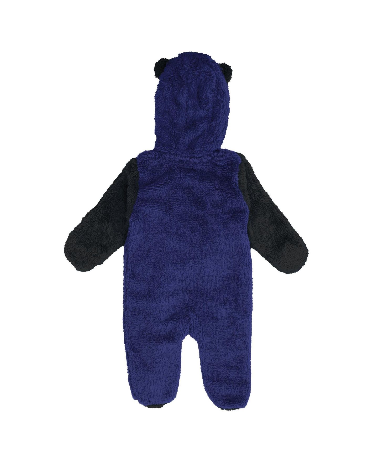 Outerstuff Baby Boys and Girls Purple Baltimore Ravens Teddy Fleece Bunting Full-Zip Sleeper — фото 2