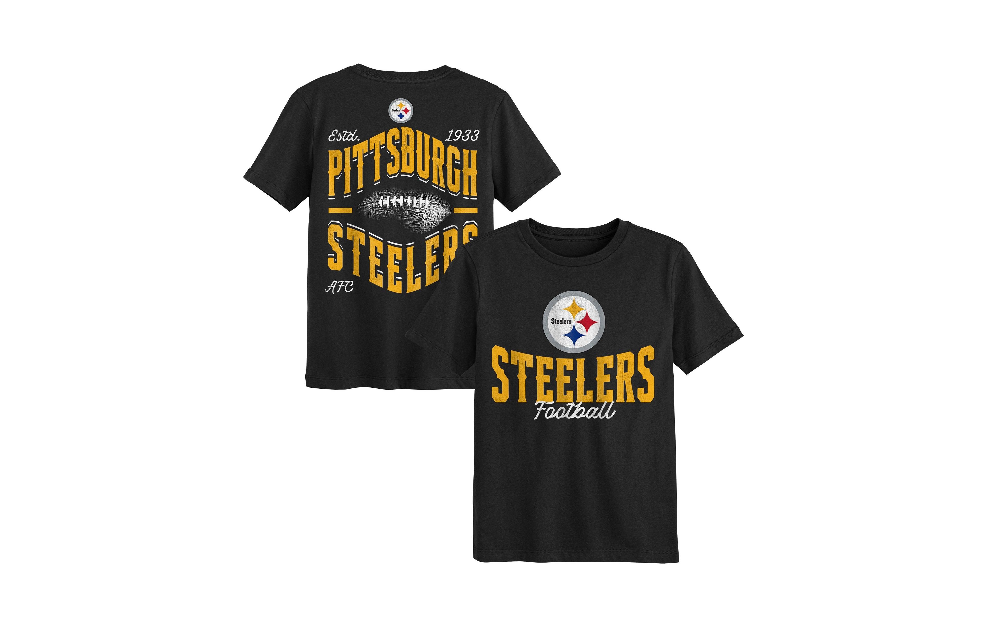 Outerstuff Toddler Black Pittsburgh Steelers Top Pick T-Shirt