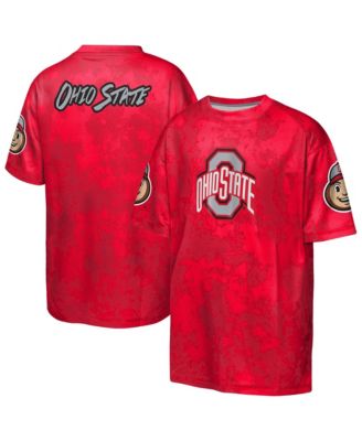 Big Boys and Girls  Scarlet Ohio State Buckeyes Off-Side Sublimated T-Shirt