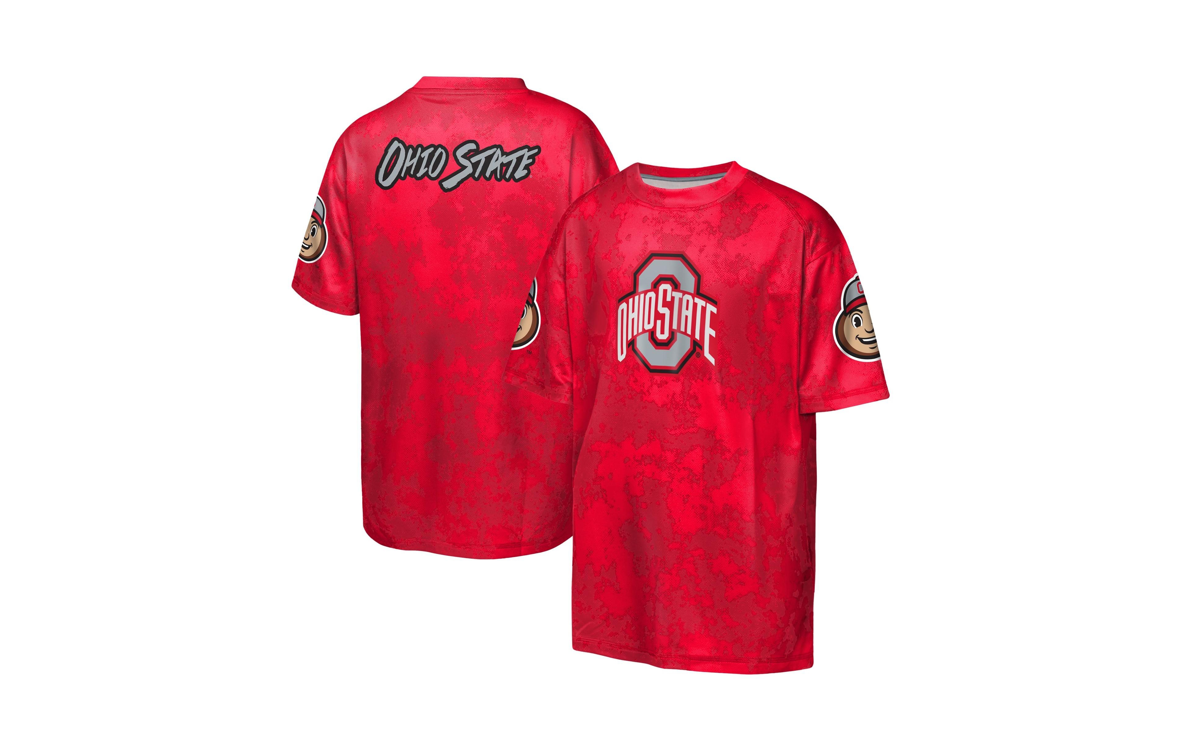 Outerstuff Big Boys and Girls Scarlet Ohio State Buckeyes Off-Side Sublimated T-Shirt