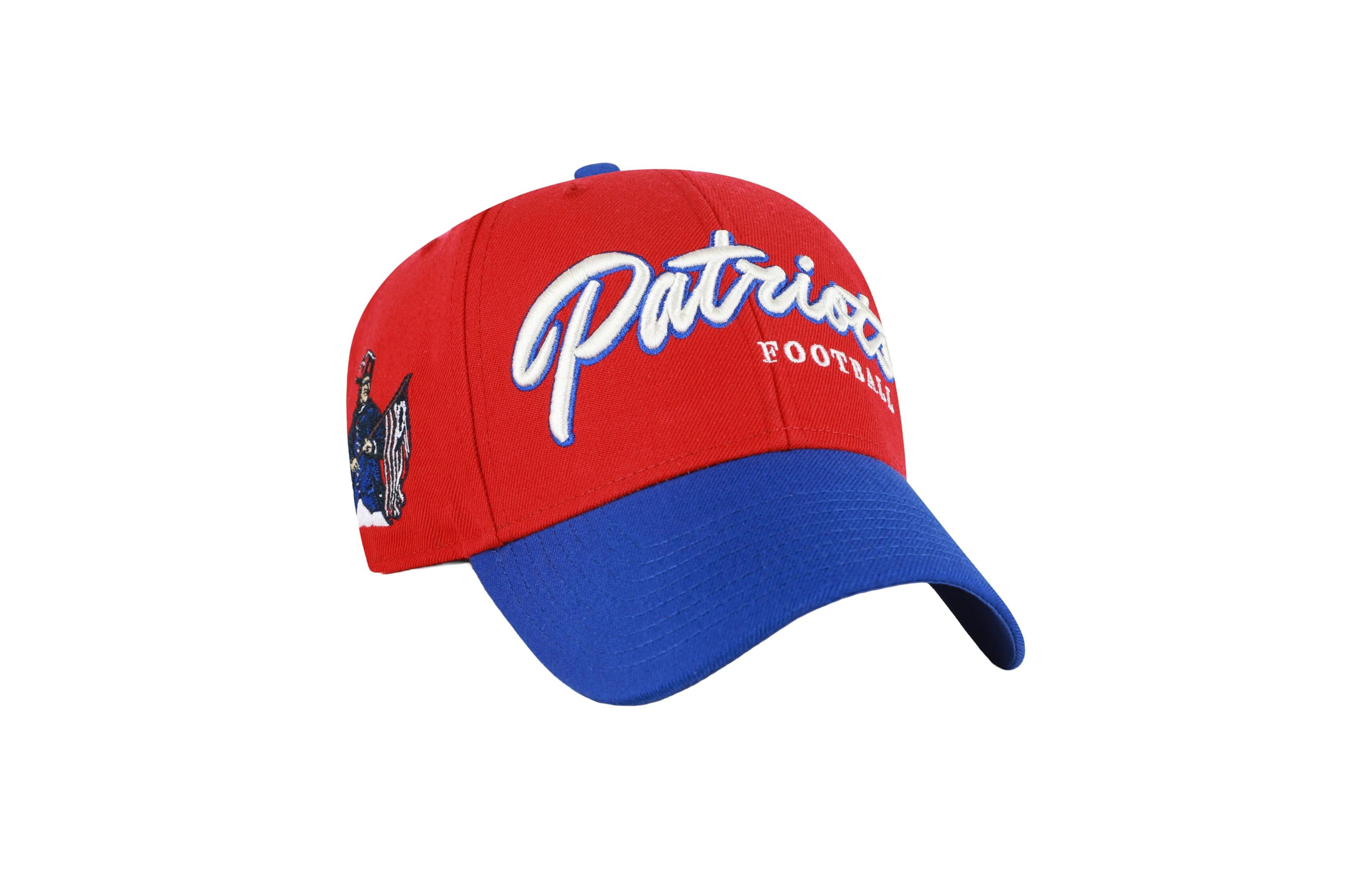 '47 Brand Men's Red New England Patriots Throwback Mvp Adjustable Hat