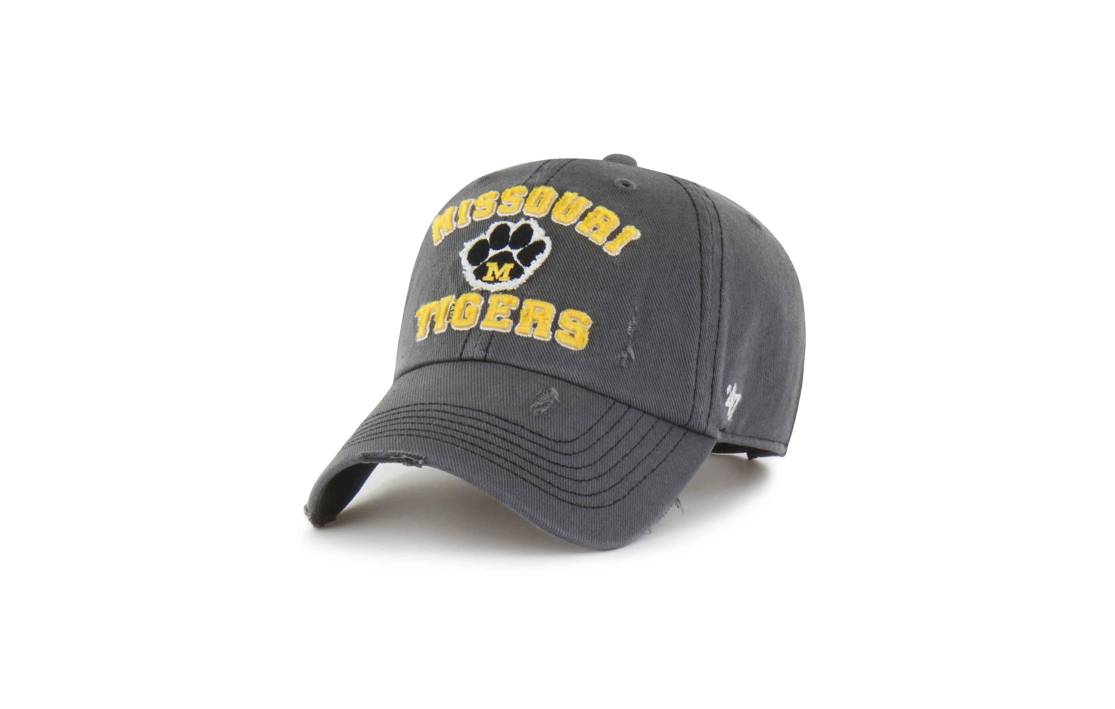 '47 Brand Men's and Women's Charcoal Missouri Tigers Well-Worn Seymore Clean Up Adjustable Hat
