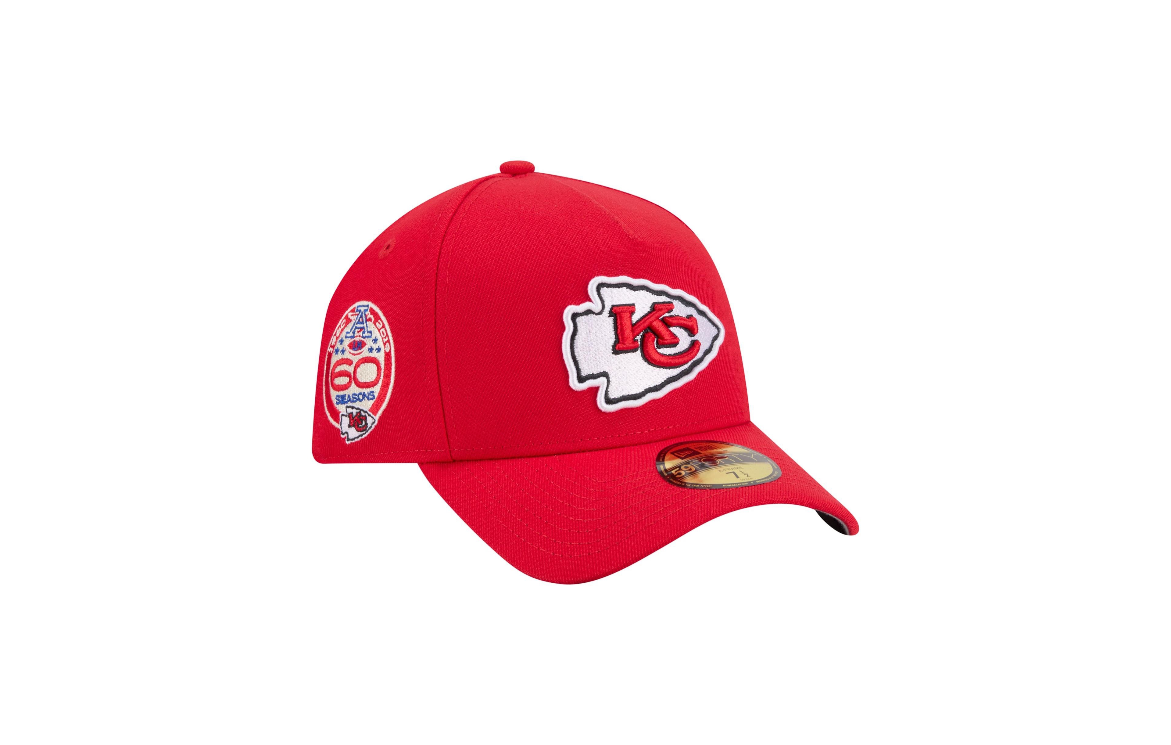 New Era Men's Red Kansas City Chiefs A-Frame 59FORTY Fitted Hat