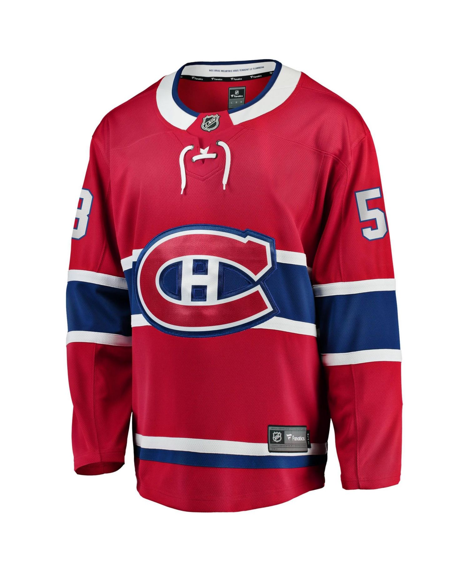 Men's Noah Dobson Red Montreal Canadiens Home Breakaway Jersey