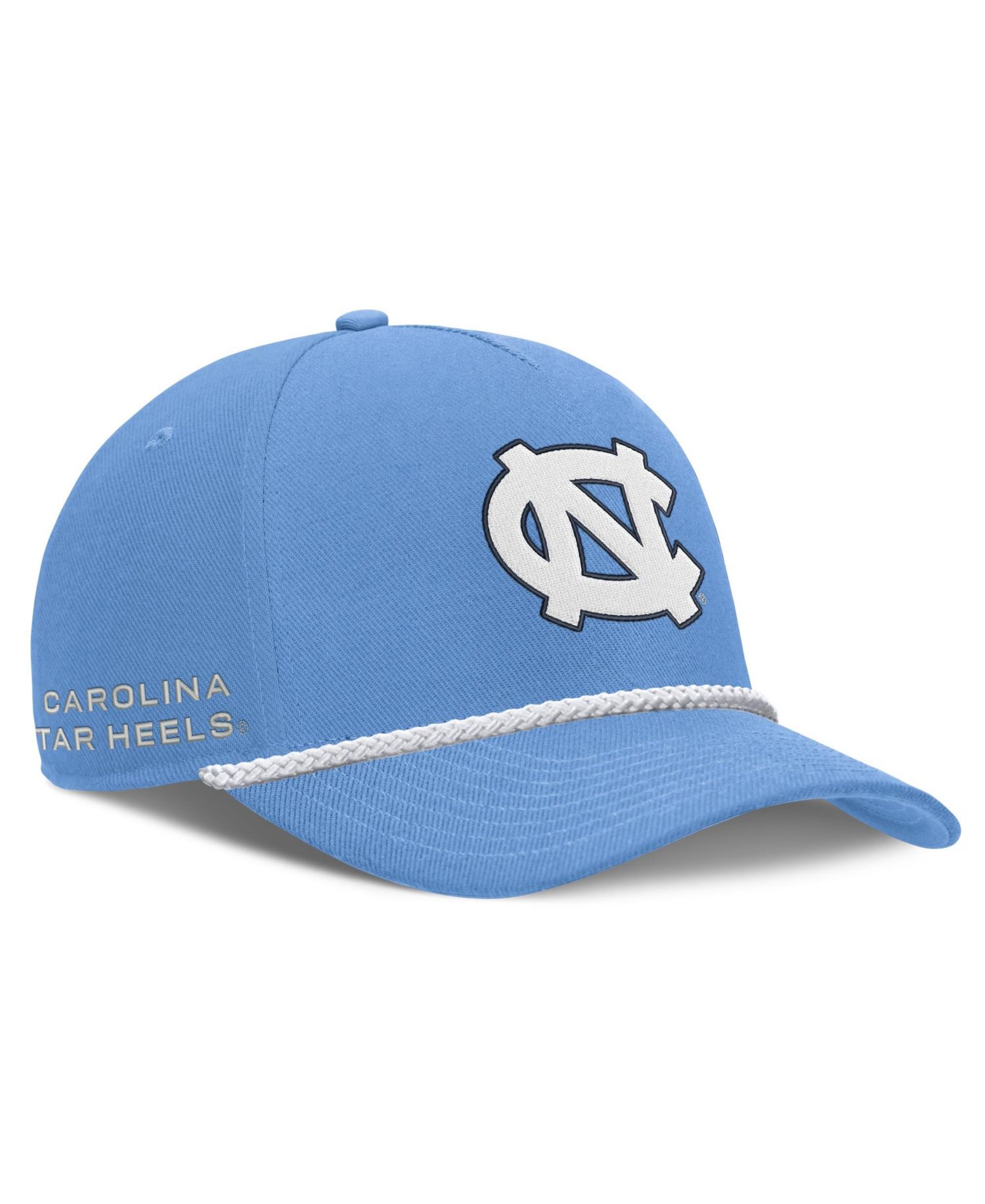 Men's and Women's Carolina Blue North Carolina Tar Heels Rope Rise Adjustable Hat
