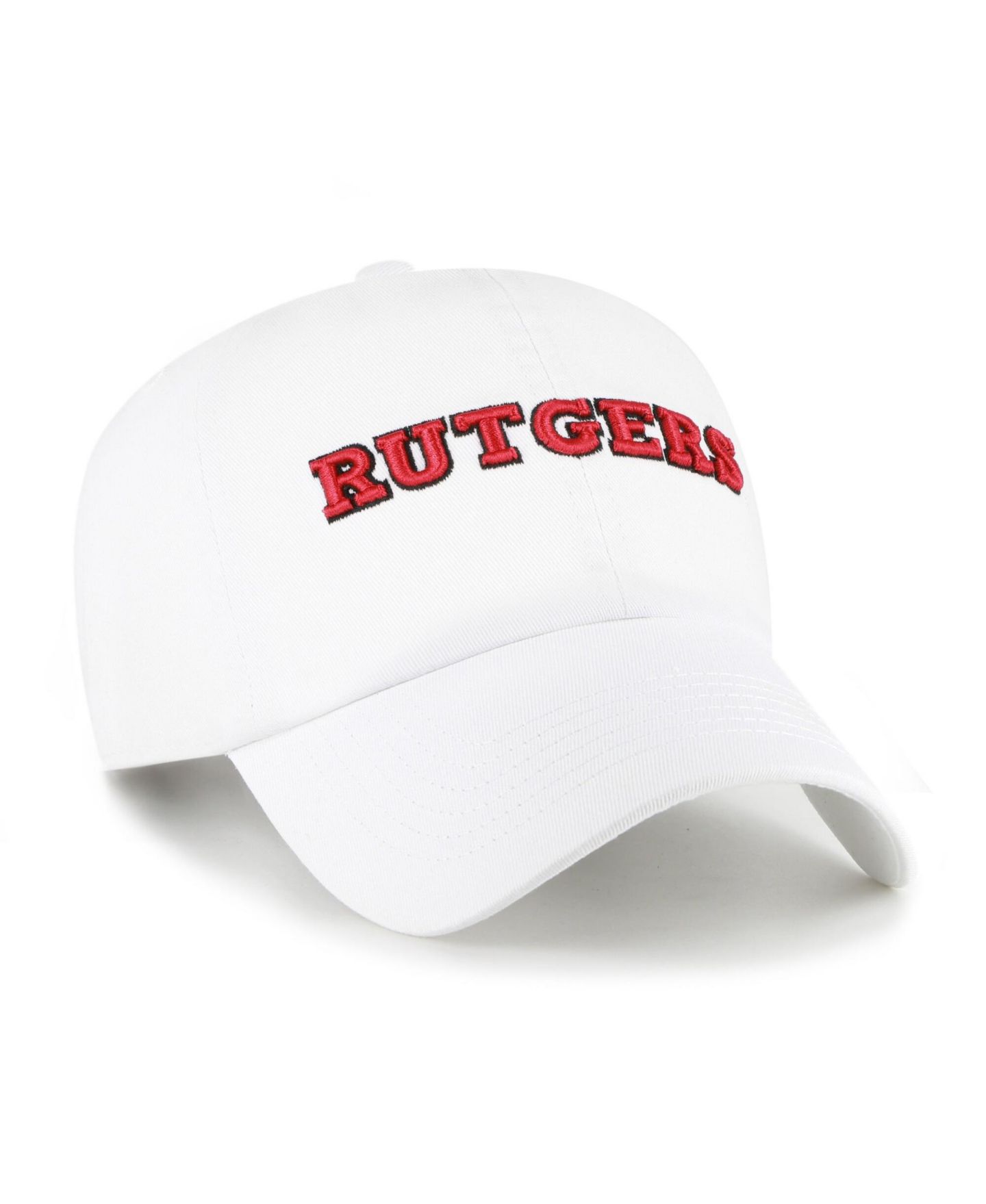Кепка '47 Brand Rutgers Scarlet Knights White Clean Up Adjustable Hat — фото 2