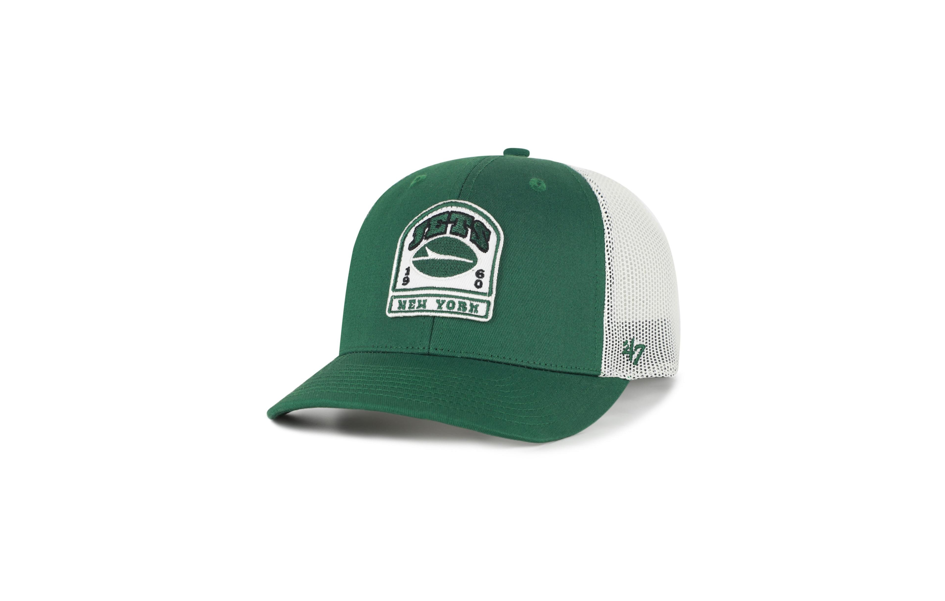 '47 Brand Men's Green New York Jets Headstone Trucker Adjustable Hat