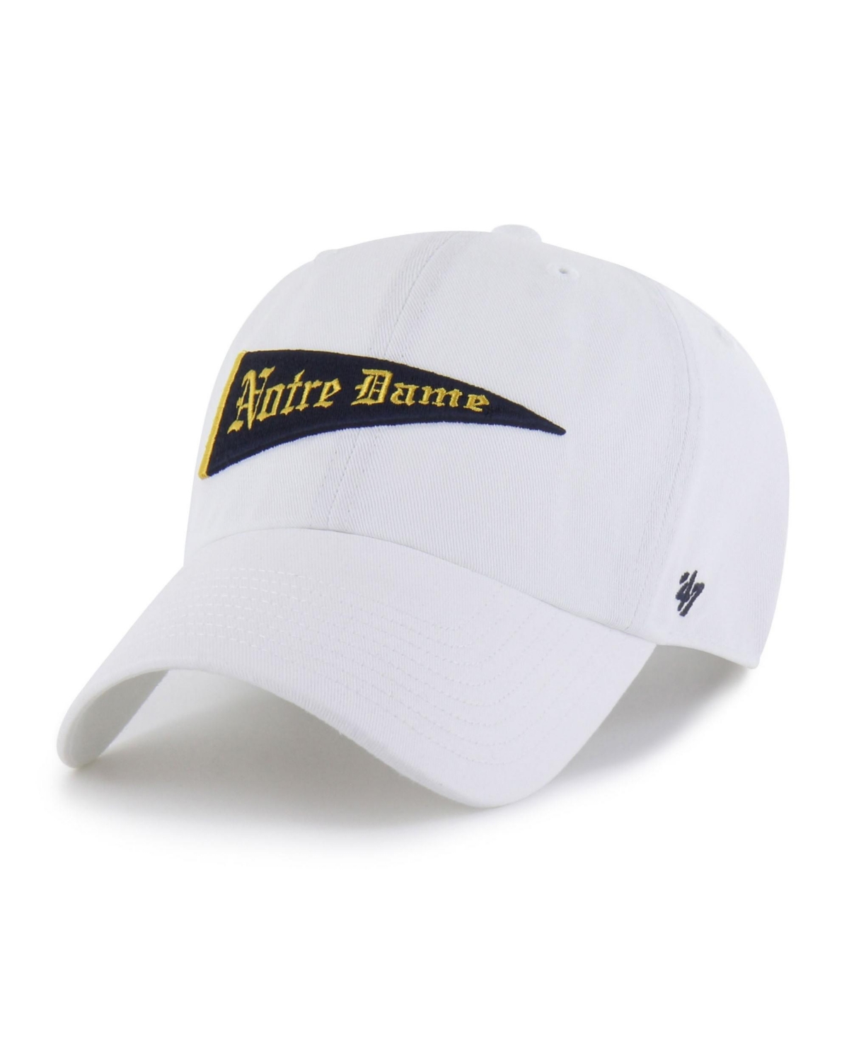 '47 Brand Men's White Notre Dame Fighting Irish Vault Clean Up Adjustable Hat