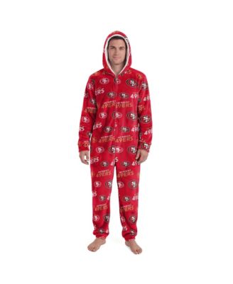 Men's and Women's Red San Francisco 49ers Sidekick Union Suit