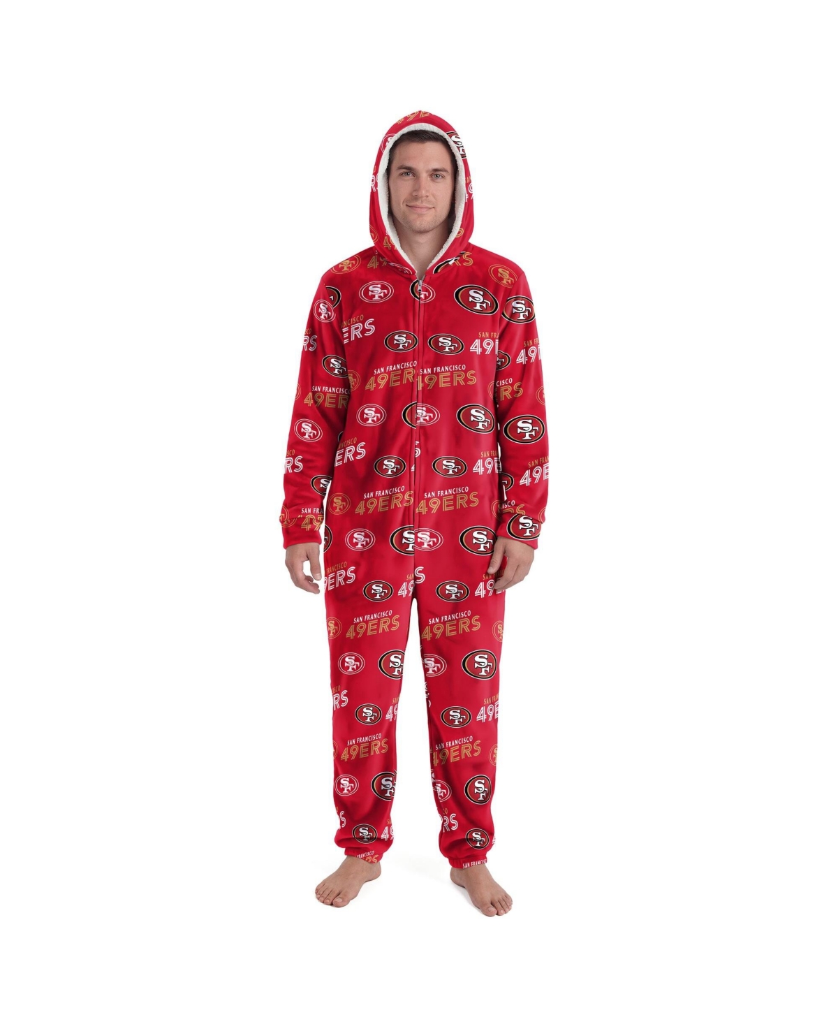 Concepts Sport Men's and Women's Red San Francisco 49ers Sidekick Union Suit
