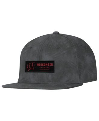 Men's Charcoal Wisconsin Badgers Freedom Collection ArmourFuse Snapback Hat