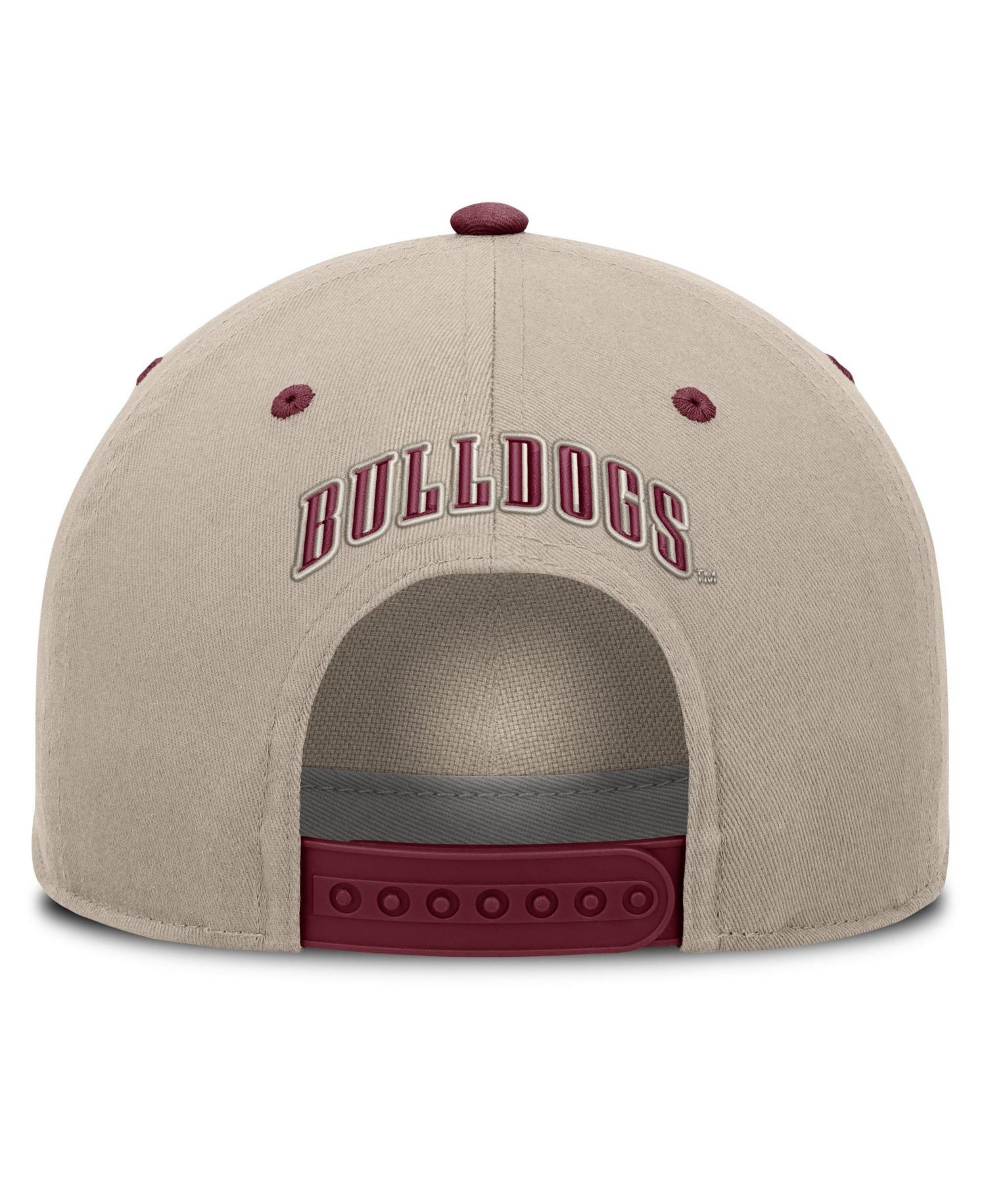 Men's Stone/Maroon Mississippi State Bulldogs Veteran Two-Tone Adjustable Hat