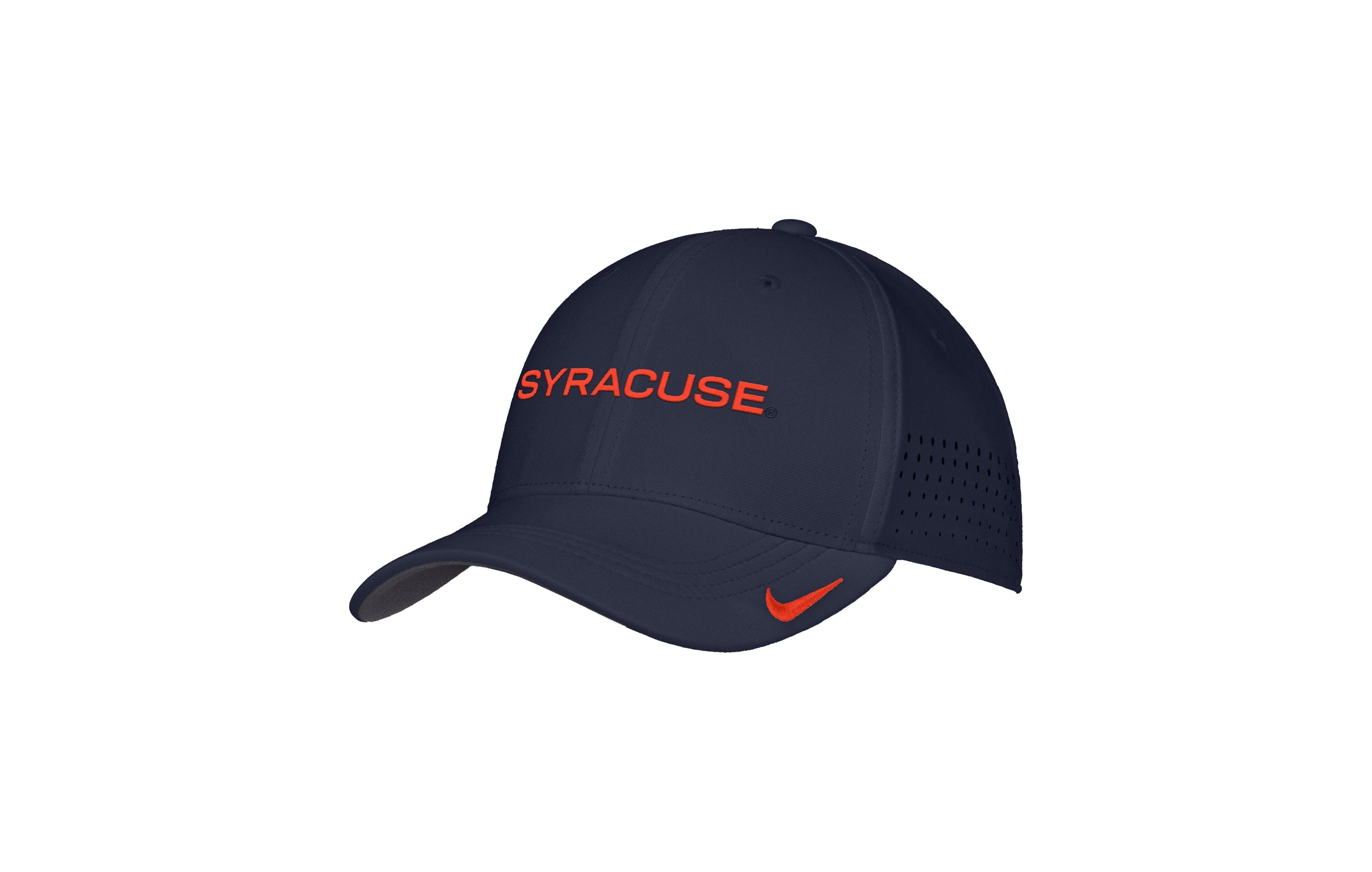 Nike Men's Navy Syracuse Orange 2026 On-Field AeroBill SwooshFlex Dri-fit Hat