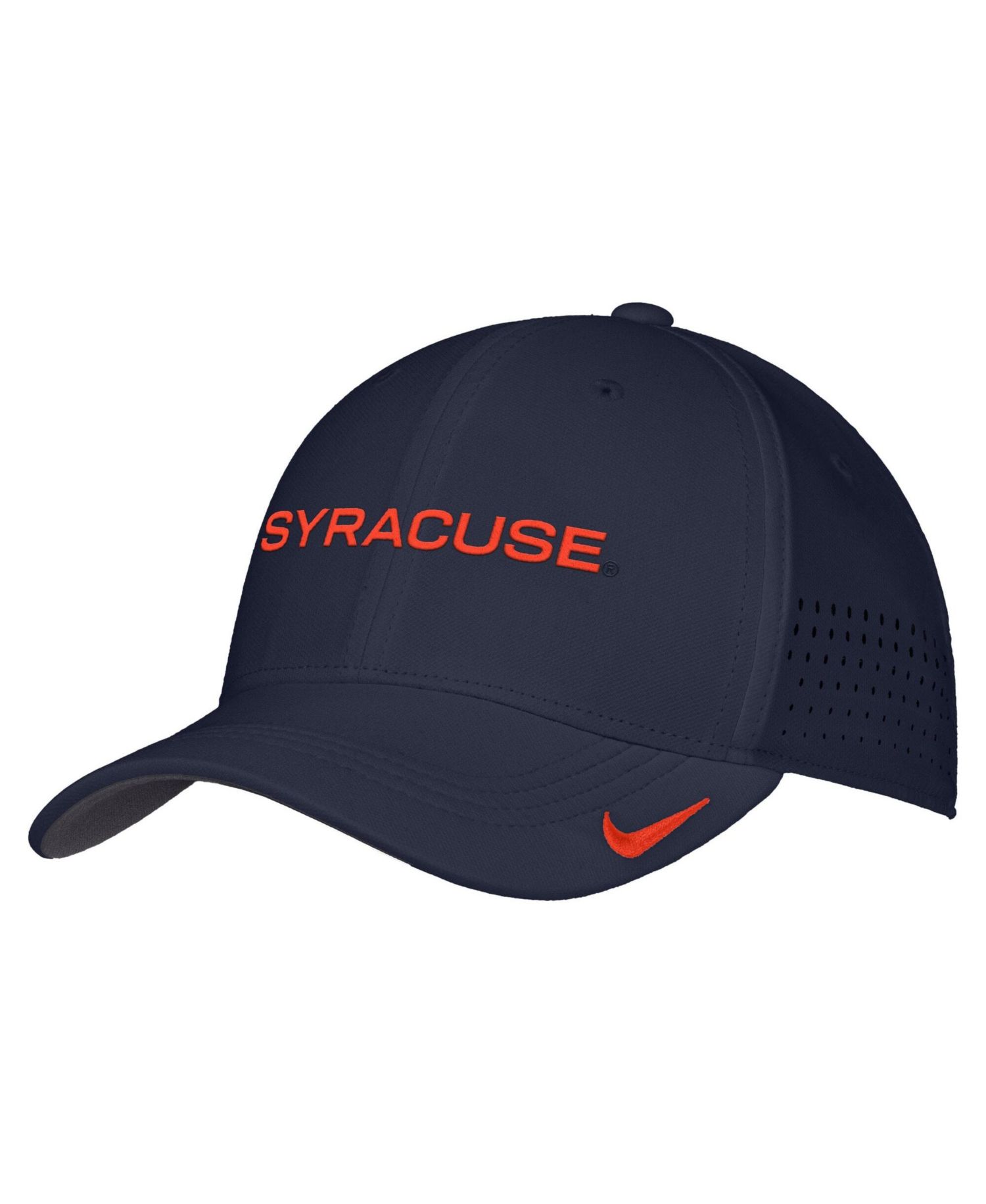 Men's Navy Syracuse Orange 2026 On-Field AeroBill SwooshFlex Dri-FIT Hat