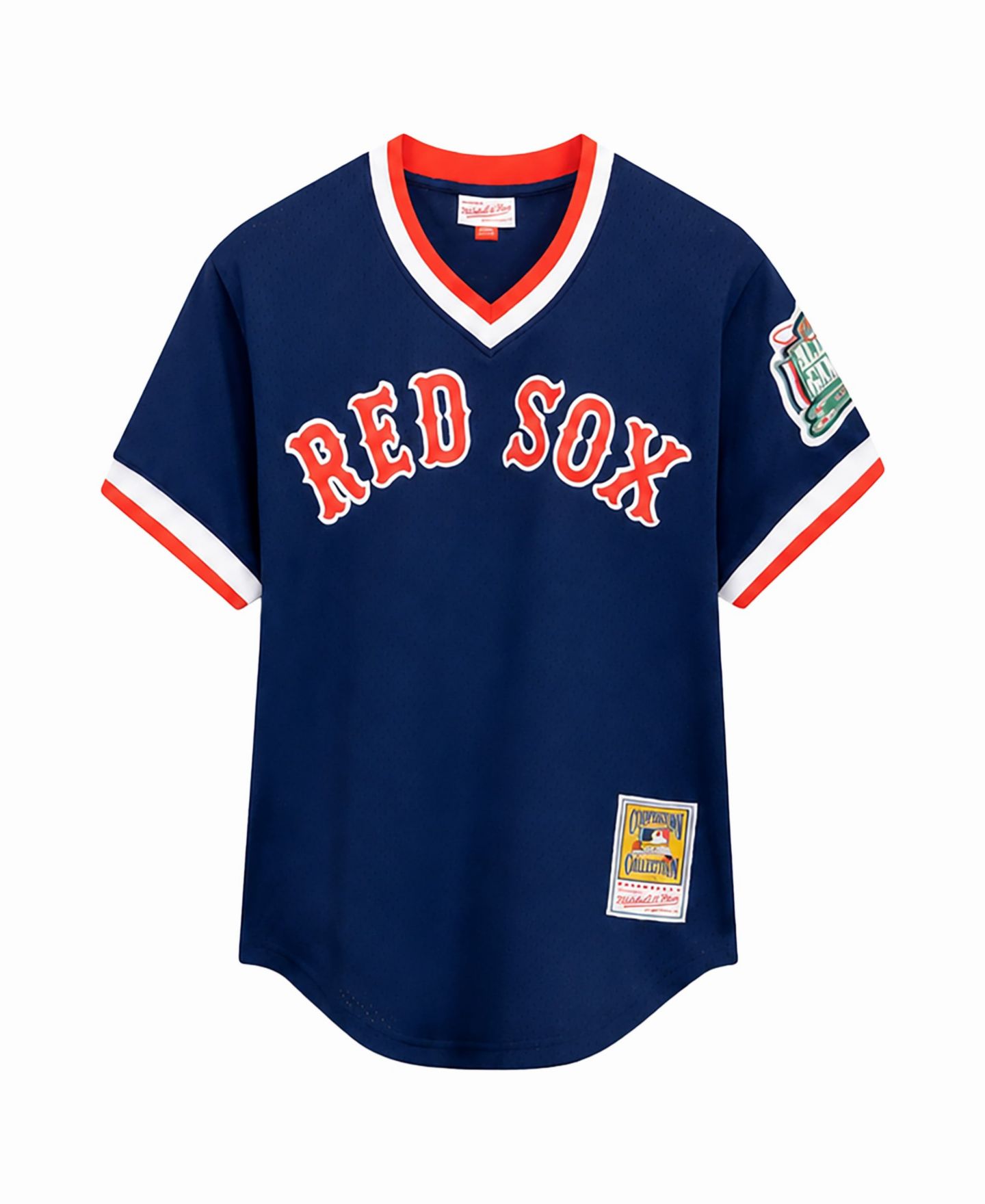 Мужское джерси Mitchell & Ness Nomar Garciaparra Boston Red Sox, большие размеры — фото 3