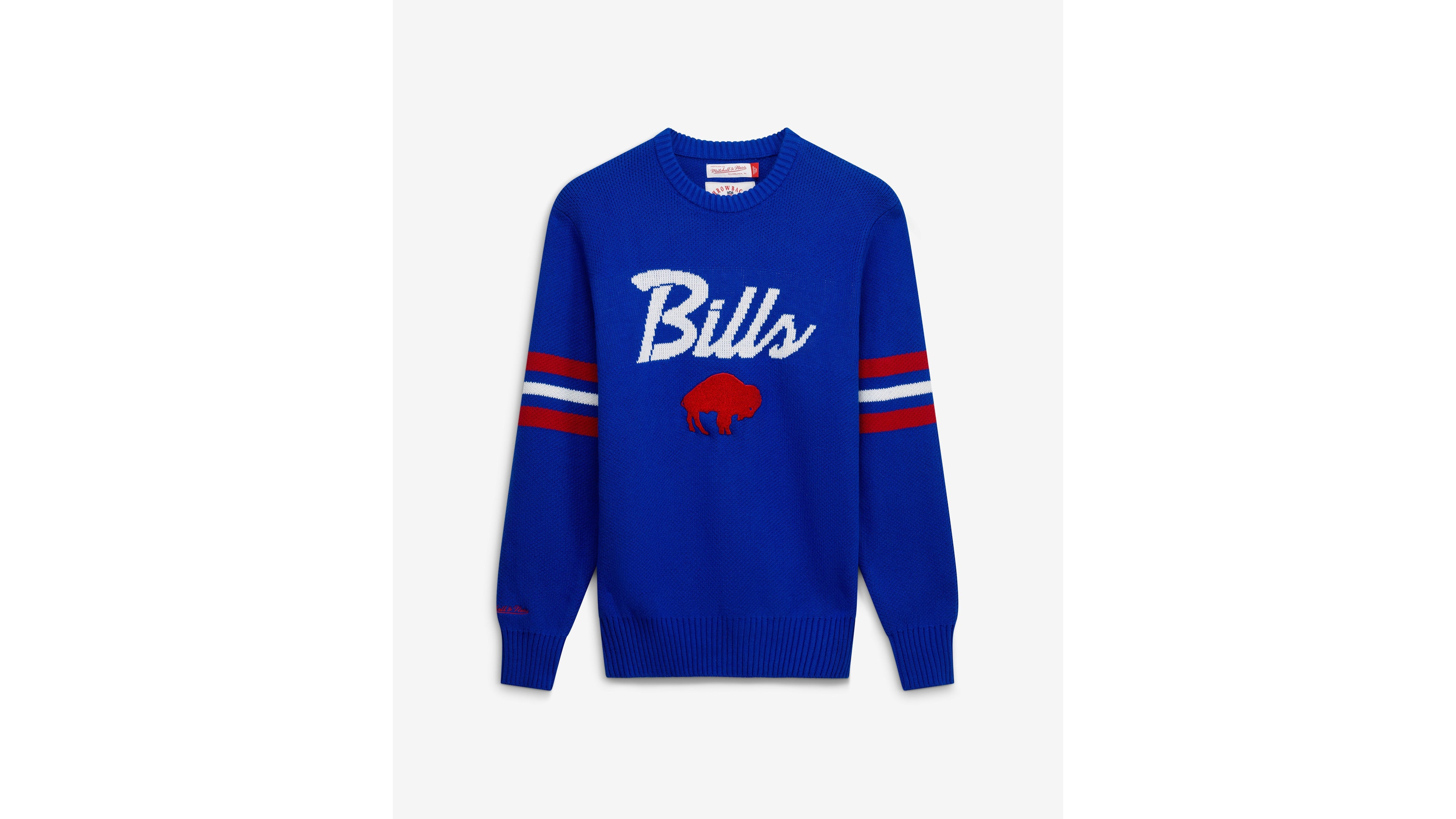 Mitchell & Ness Men's Royal Buffalo Bills Head Coach Sweater