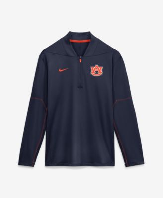 Men's Navy Auburn Tigers 2026 Sideline Midweight Half-Zip Dri-FIT Pullover
