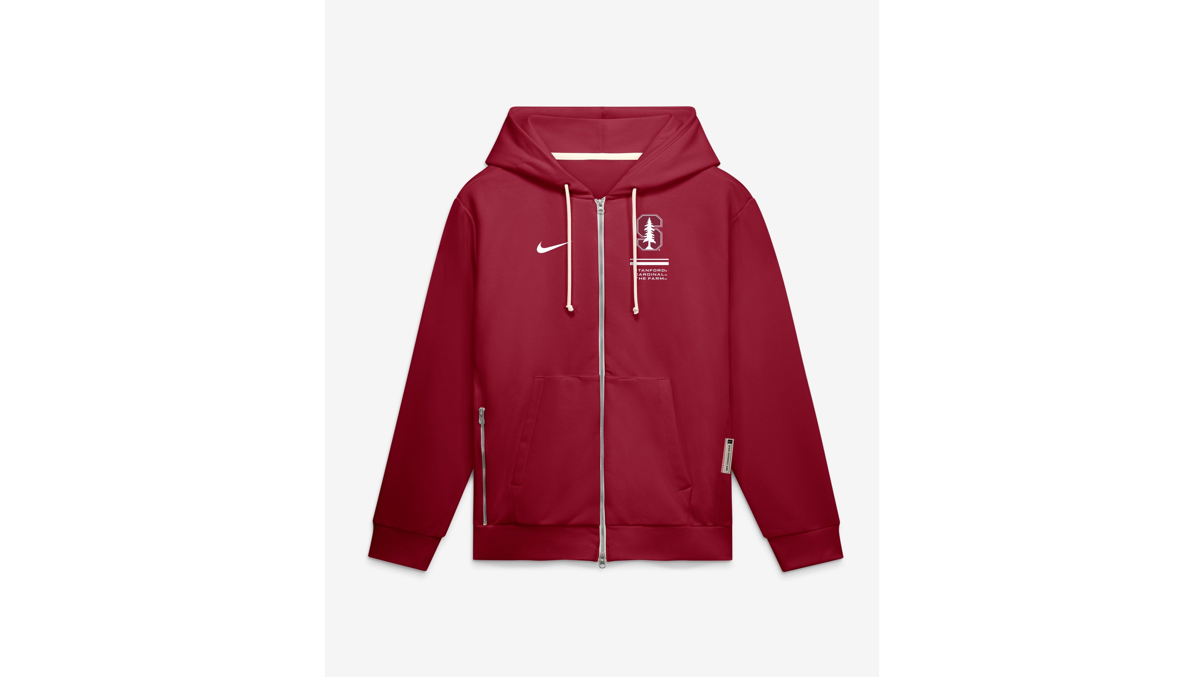 Nike Men's Cardinal Stanford 2026 Sideline Standard Issue Dri-fit Full-Zip Hoodie