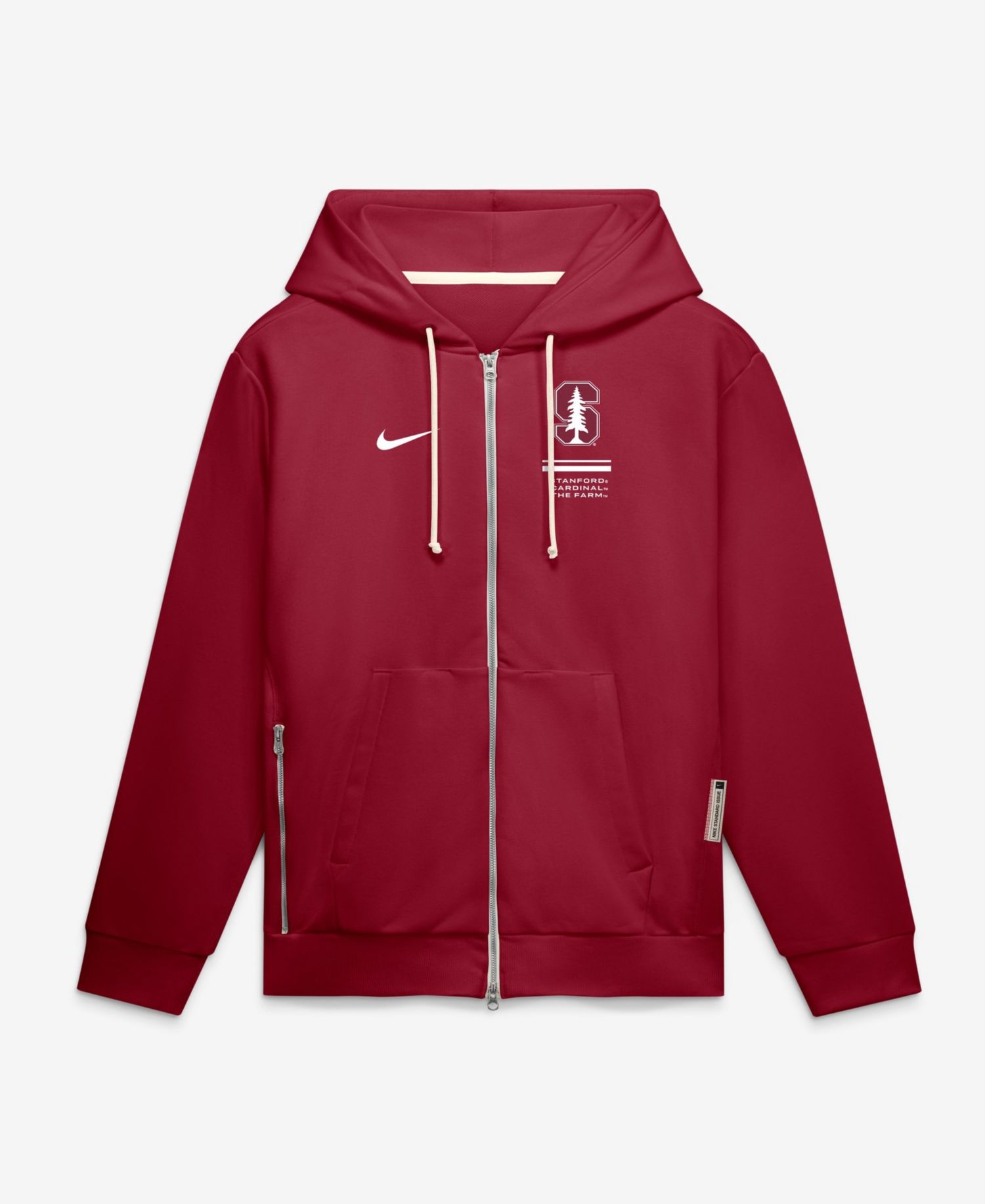 Men's Cardinal Stanford Cardinal 2026 Sideline Standard Issue Dri-FIT Full-Zip Hoodie