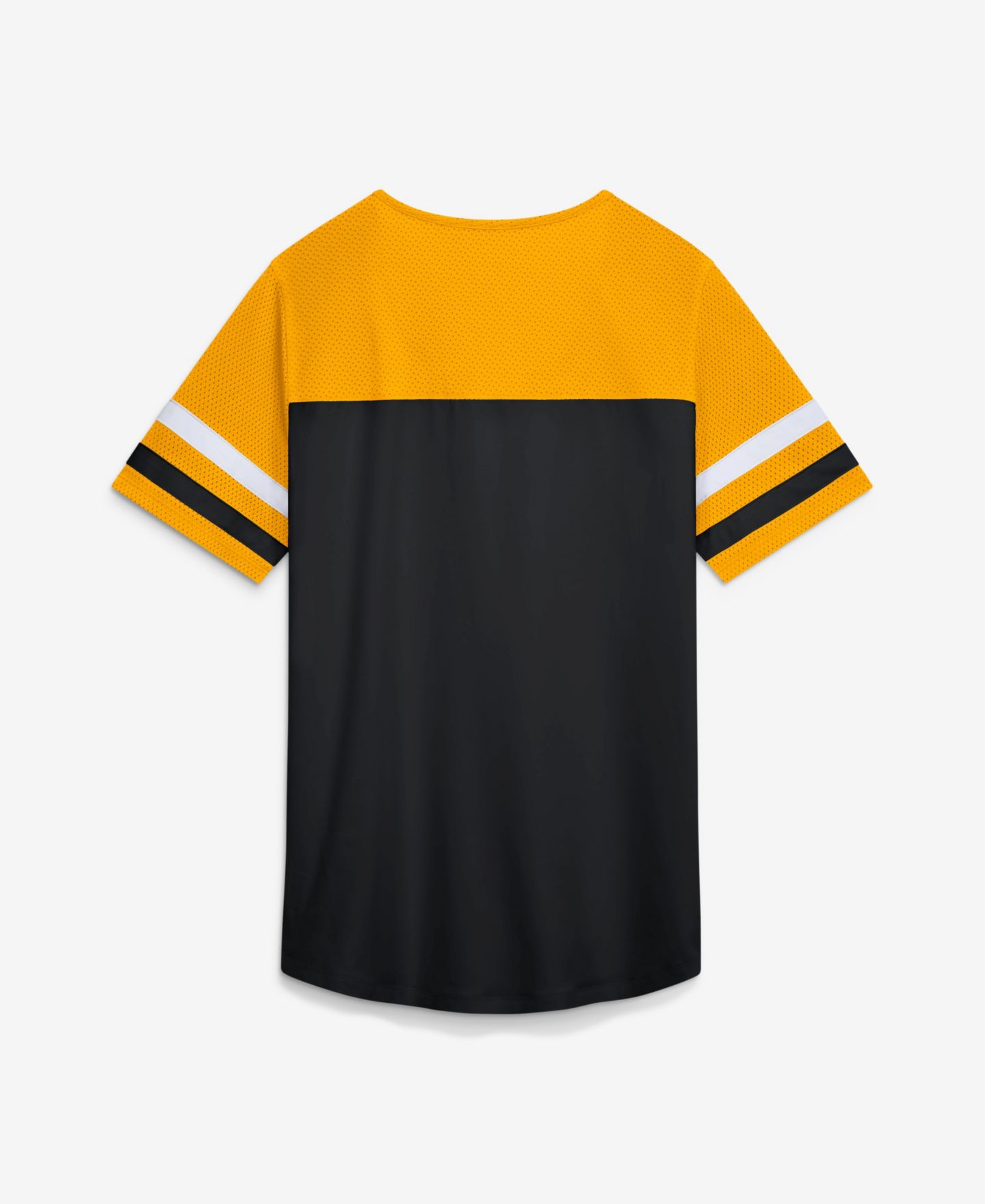 Женская футболка Fanatics Black Pittsburgh Steelers Curl Route Athena Lace-Up — фото 2