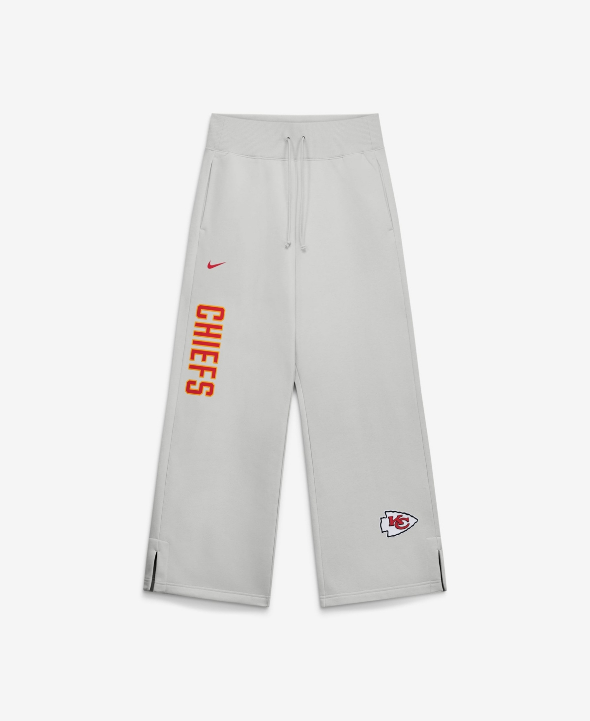 Nike Women's Gray Kansas City Chiefs Primetime Phoenix Fleece Wide-Leg Sweatpants