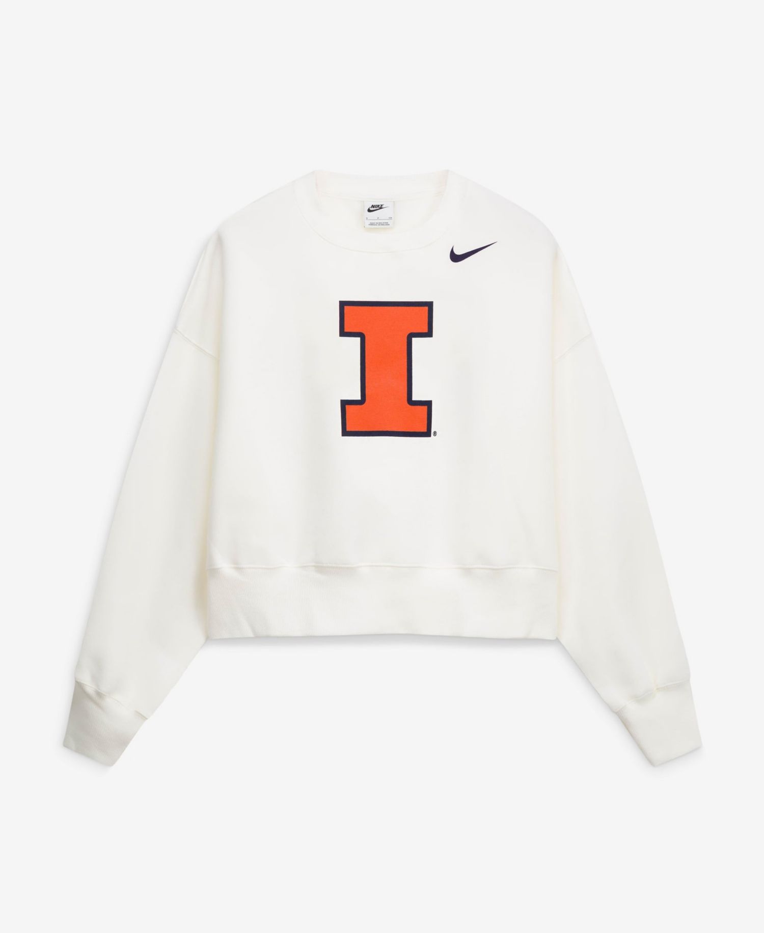 Women's White Illinois Fighting Illini Phoenix Fleece Pullover Sweatshirt