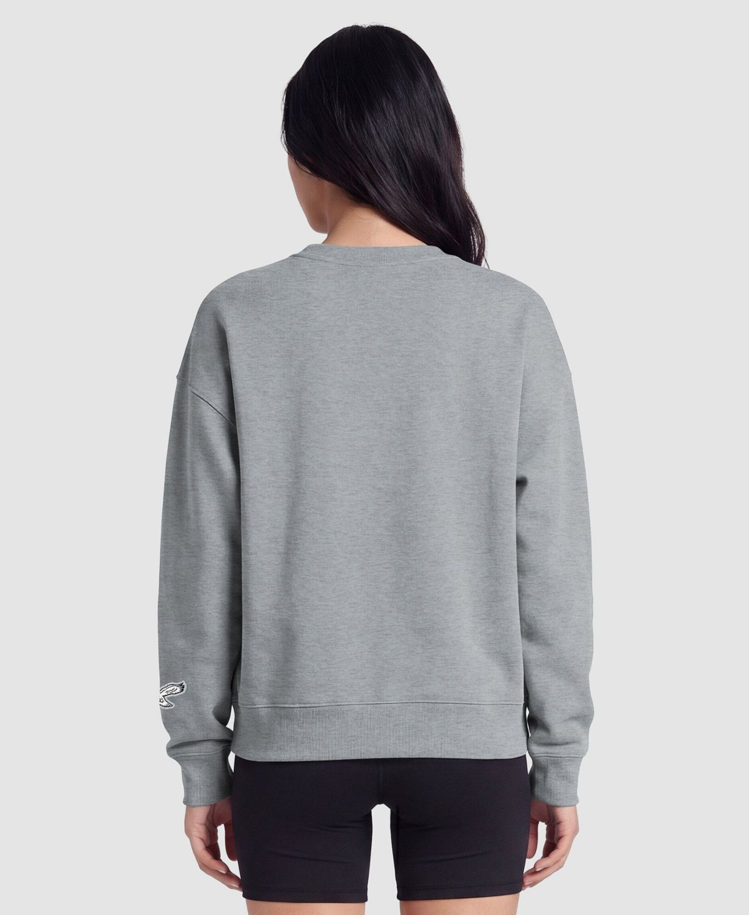 Philadelphia Eagles Women's Contrast Lined Sweatshirt - Heather Gray