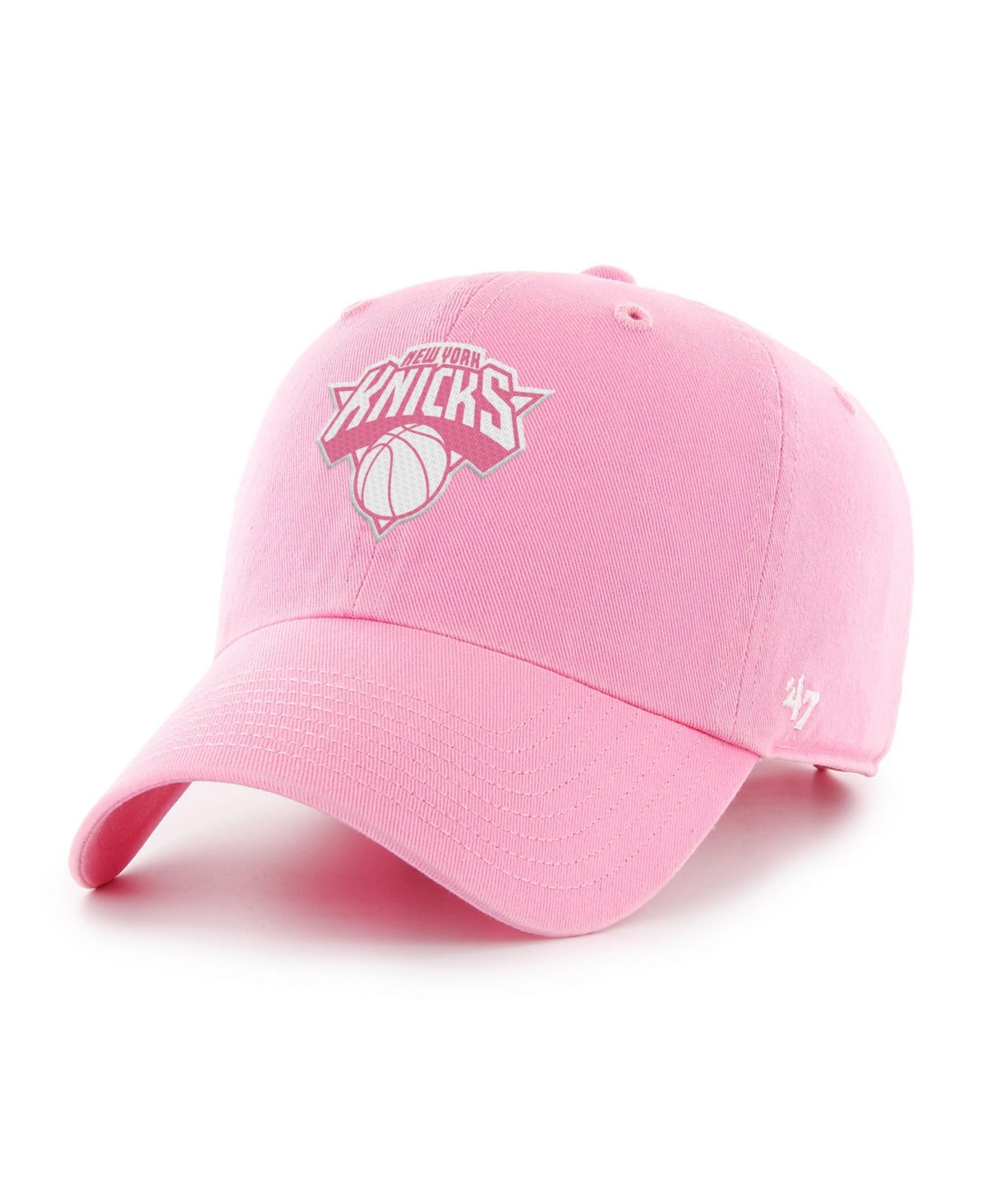'47 Brand Men's and Women's Pink New York Knicks Color Pack Clean Up Adjustable Hat