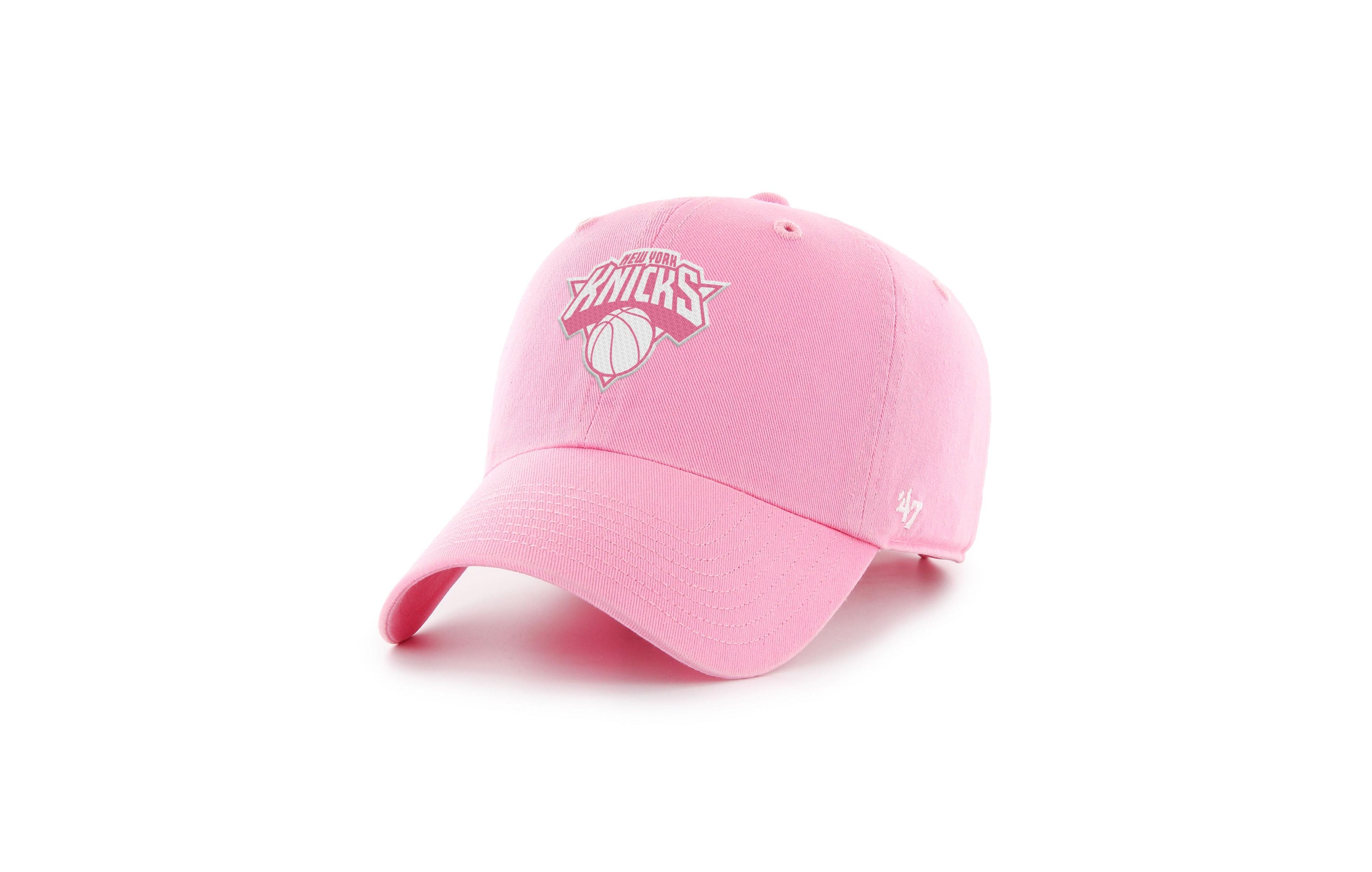 '47 Brand Men's and Women's Pink New York Knicks Color Pack Clean Up Adjustable Hat