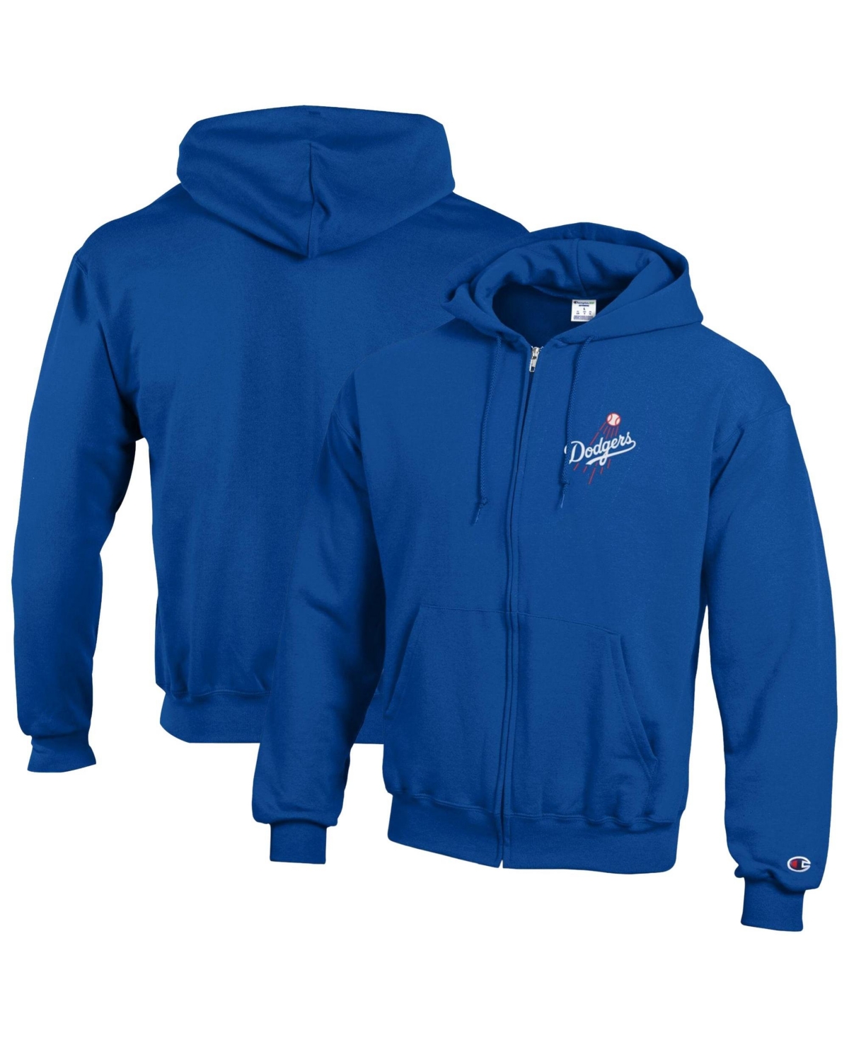 Champion Men's Royal Los Angeles Dodgers Power blend Full-Zip Hoodie