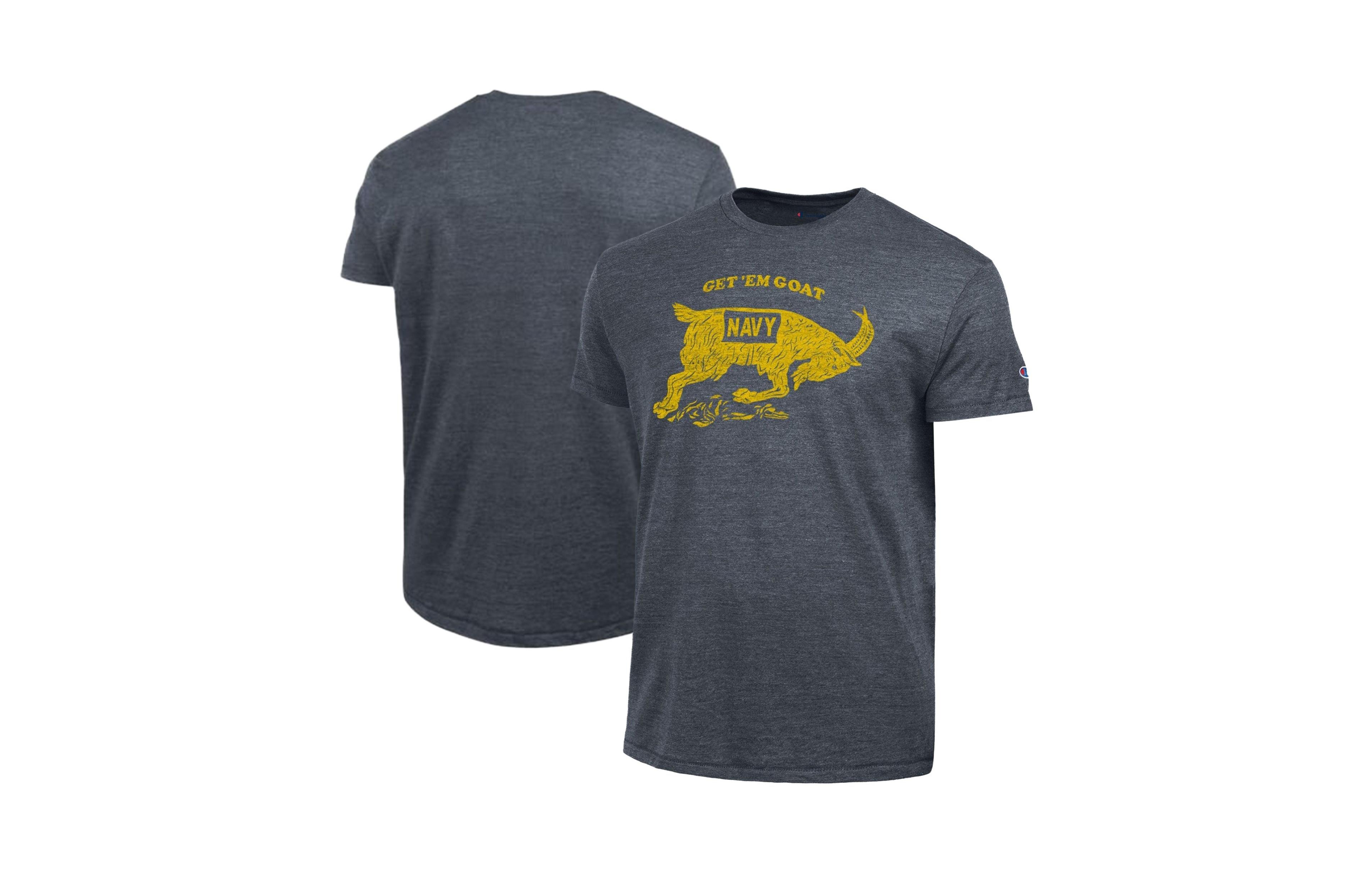 Champion Men's Navy Midshipmen Vintage Triumph Tri-Blend T-Shirt